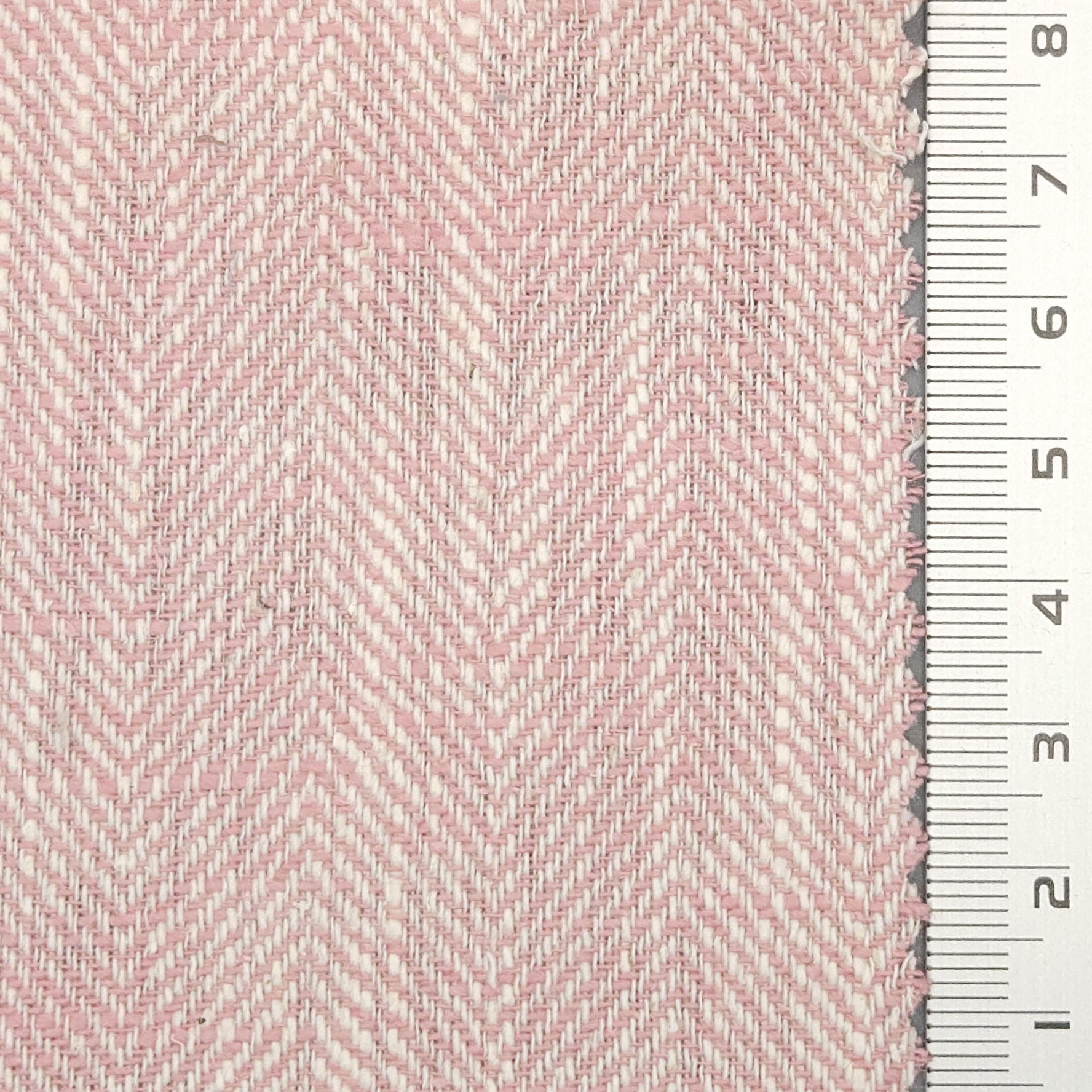 8s Herringbone Washing YarnDyed Cotton Linen Woven Fabric - FAB 1676 - 3.Cold Turkey