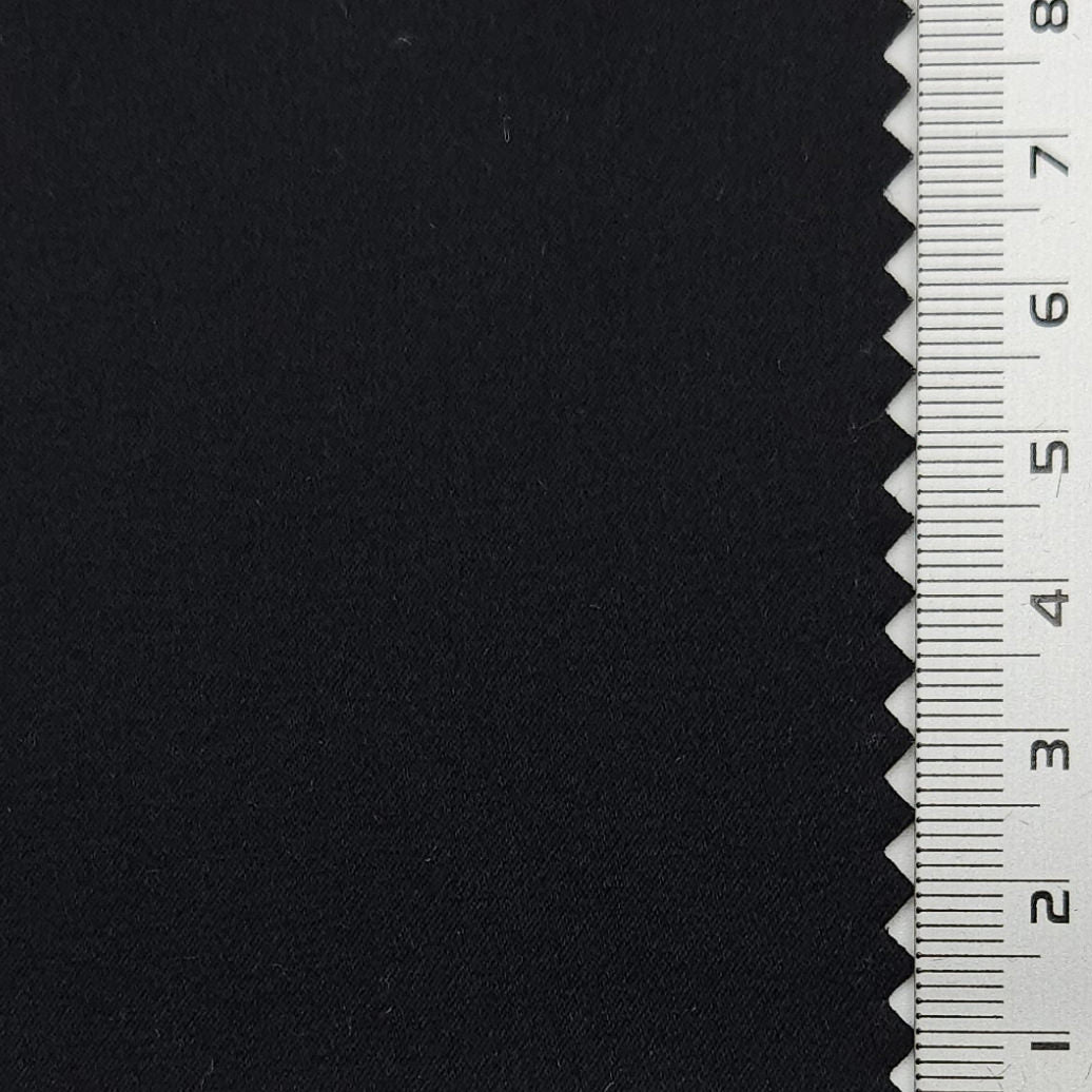 Solid Stretch Silk Spandex Woven Fabric - FAB 1628 - 3.Black