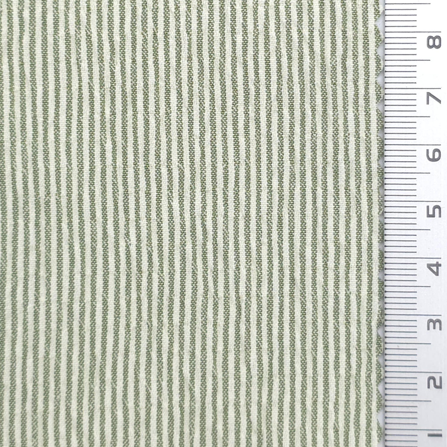 Pinstripe Polyester Rayon Woven Fabric - FAB1962 - Sage Green