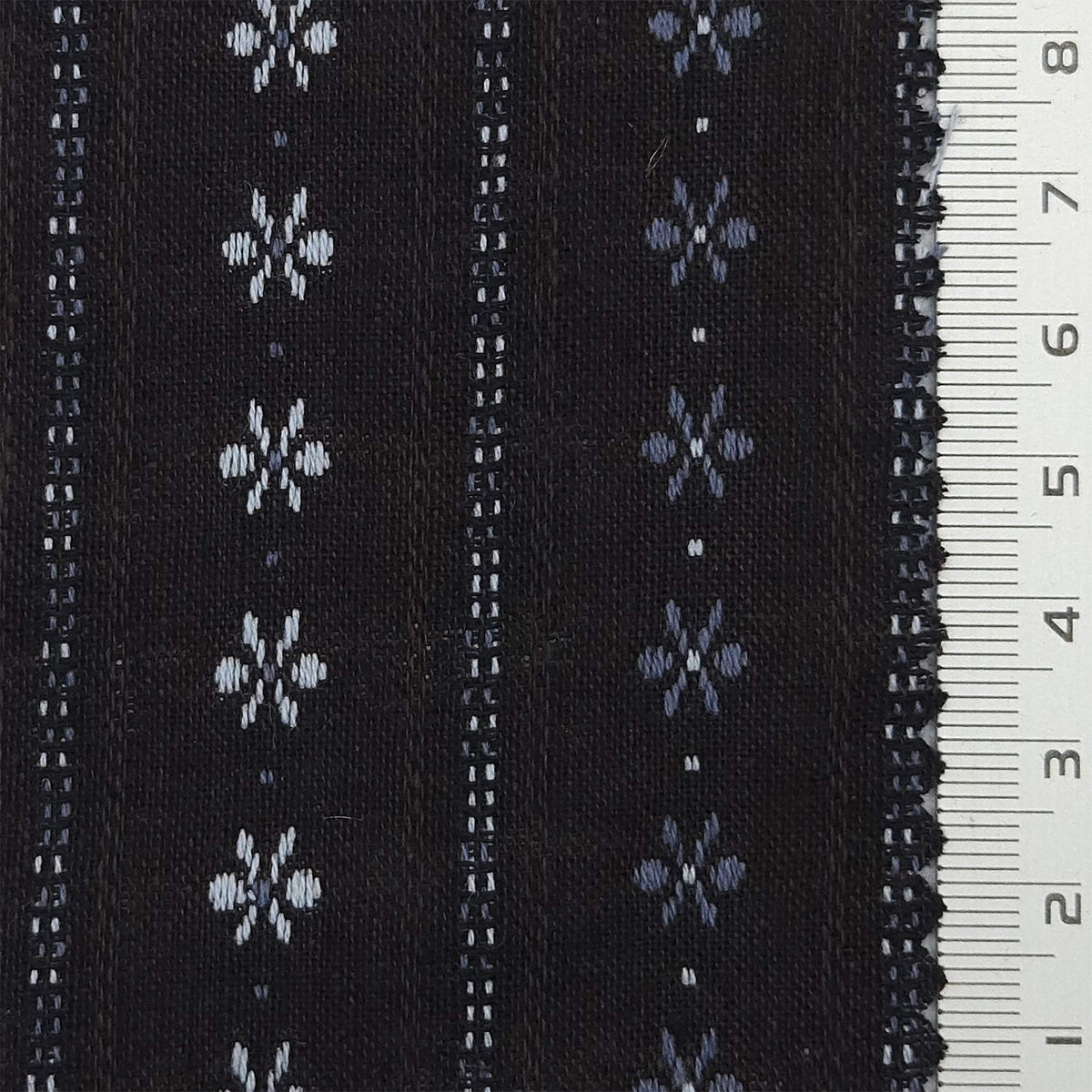 1.Tan-2.Black-3.Navy-Swatch - Nostalgia Stripe Jacquard Cotton Woven Fabric - FAB 1808