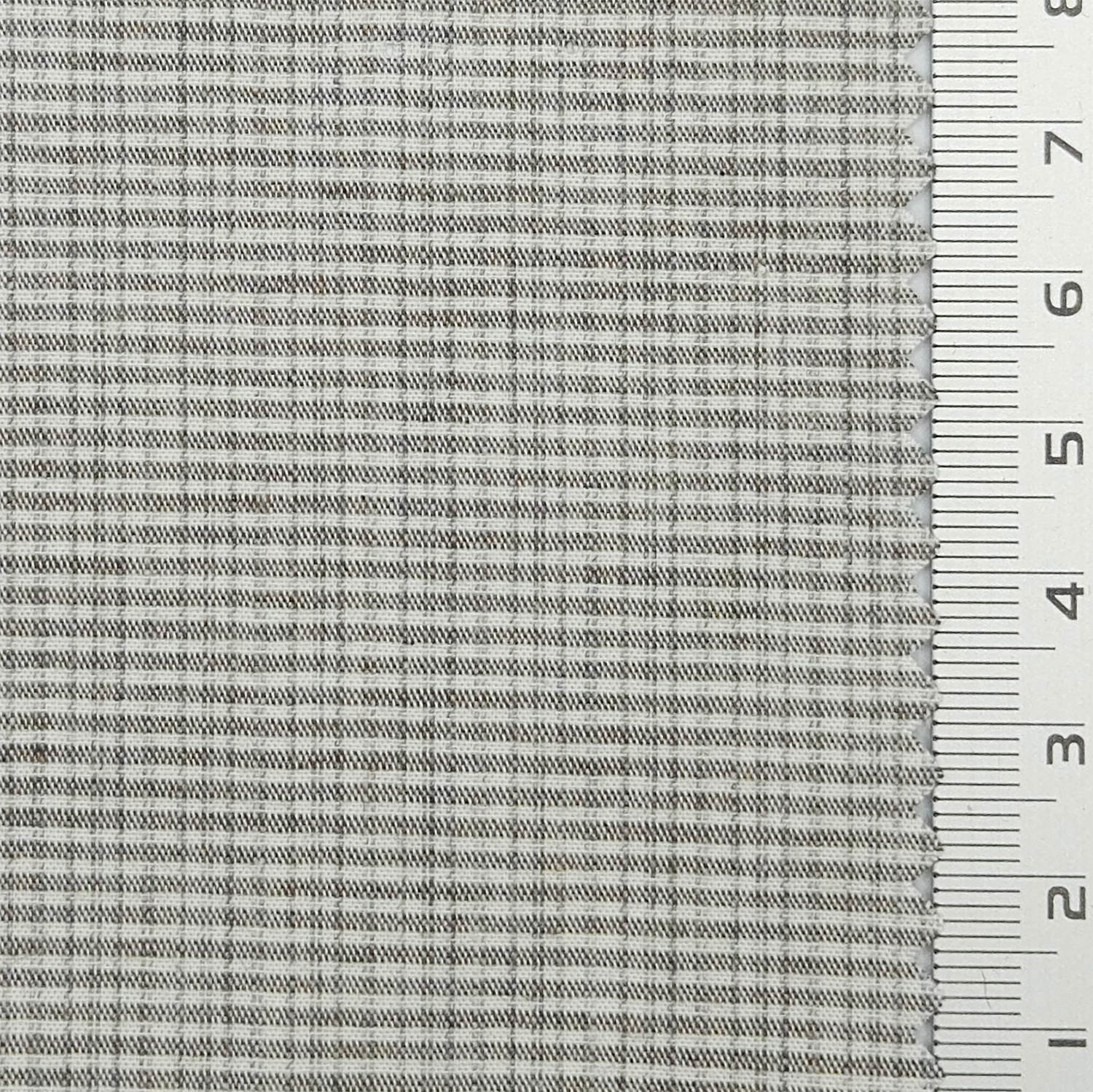Subtle Grid Check Plain Cotton Woven Fabric - FAB 1795 - 3.Medium Gray
