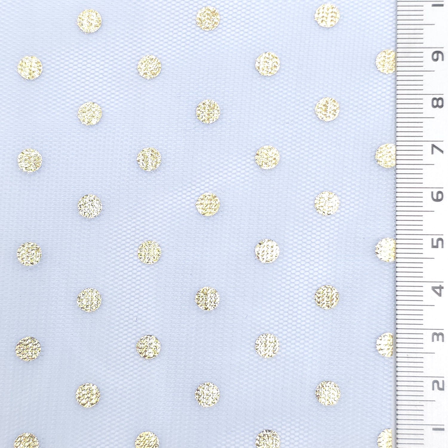 Foil Dot Polyester Knit Fabric - FAB1951 - Blue