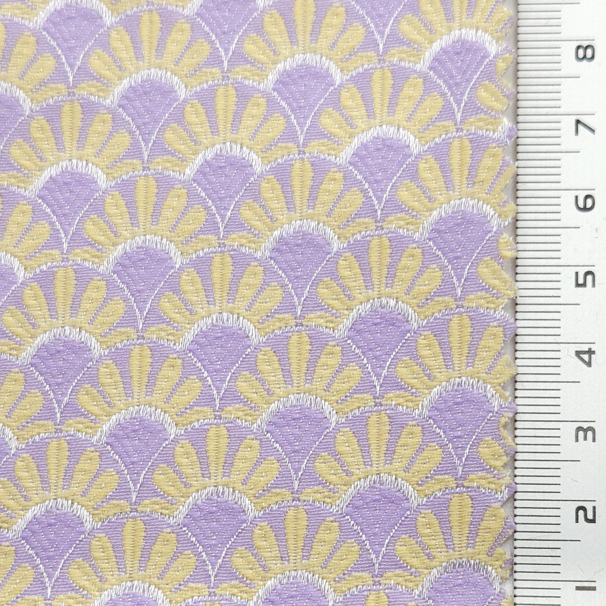Floral Jacquard YarnDyed Polyester Woven Fabric - FAB 1625 - 3.Lilac
