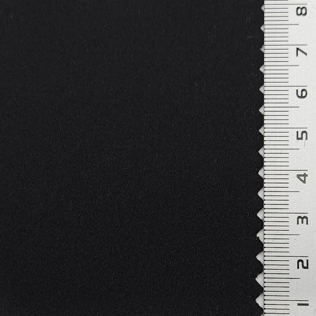 Solid Stretch Silk Spandex Woven Fabric - FAB 1627 - 3.Black