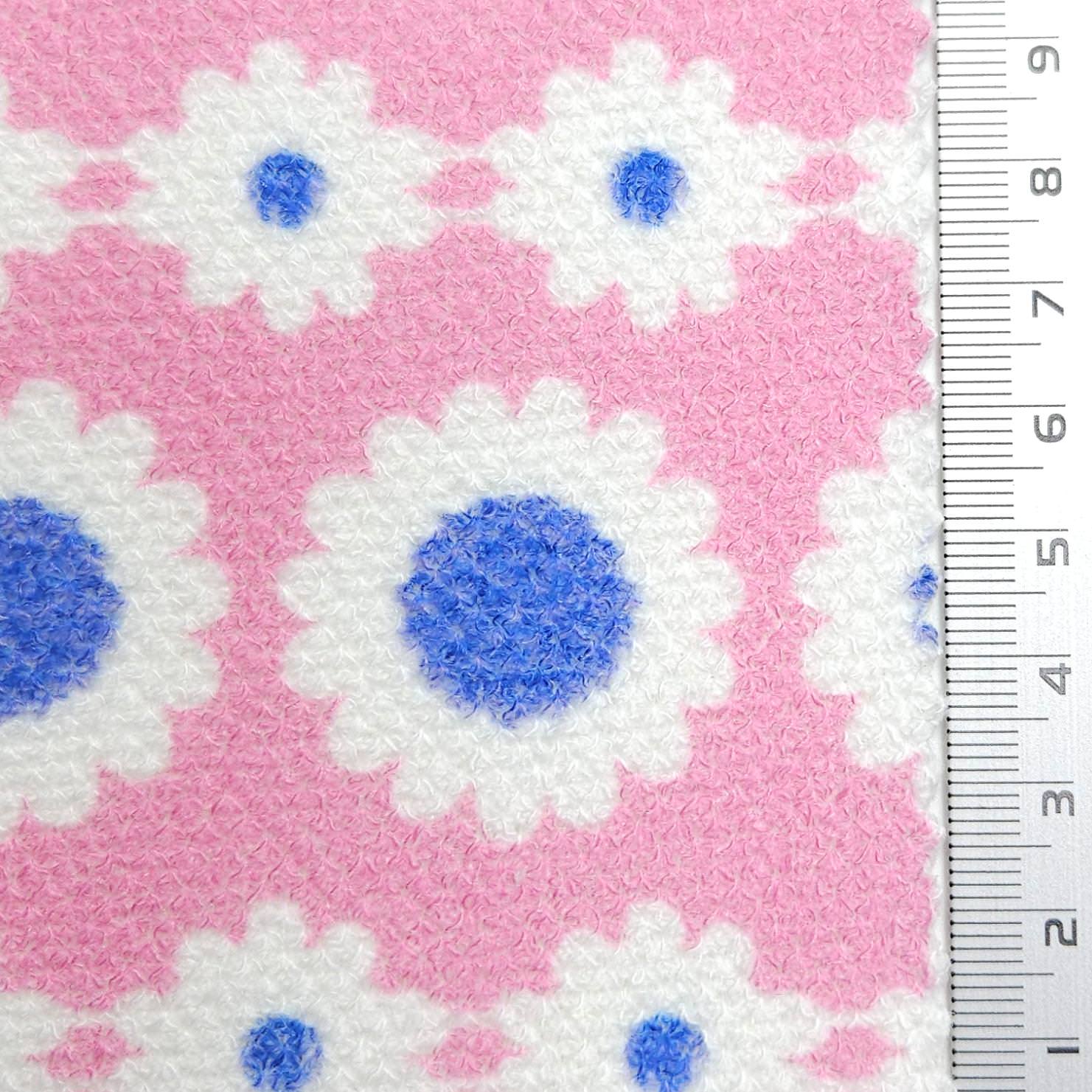Jersey Sunflower Print Rayon Polyester Knit Fabric - FAB 1613 - 3.Pink