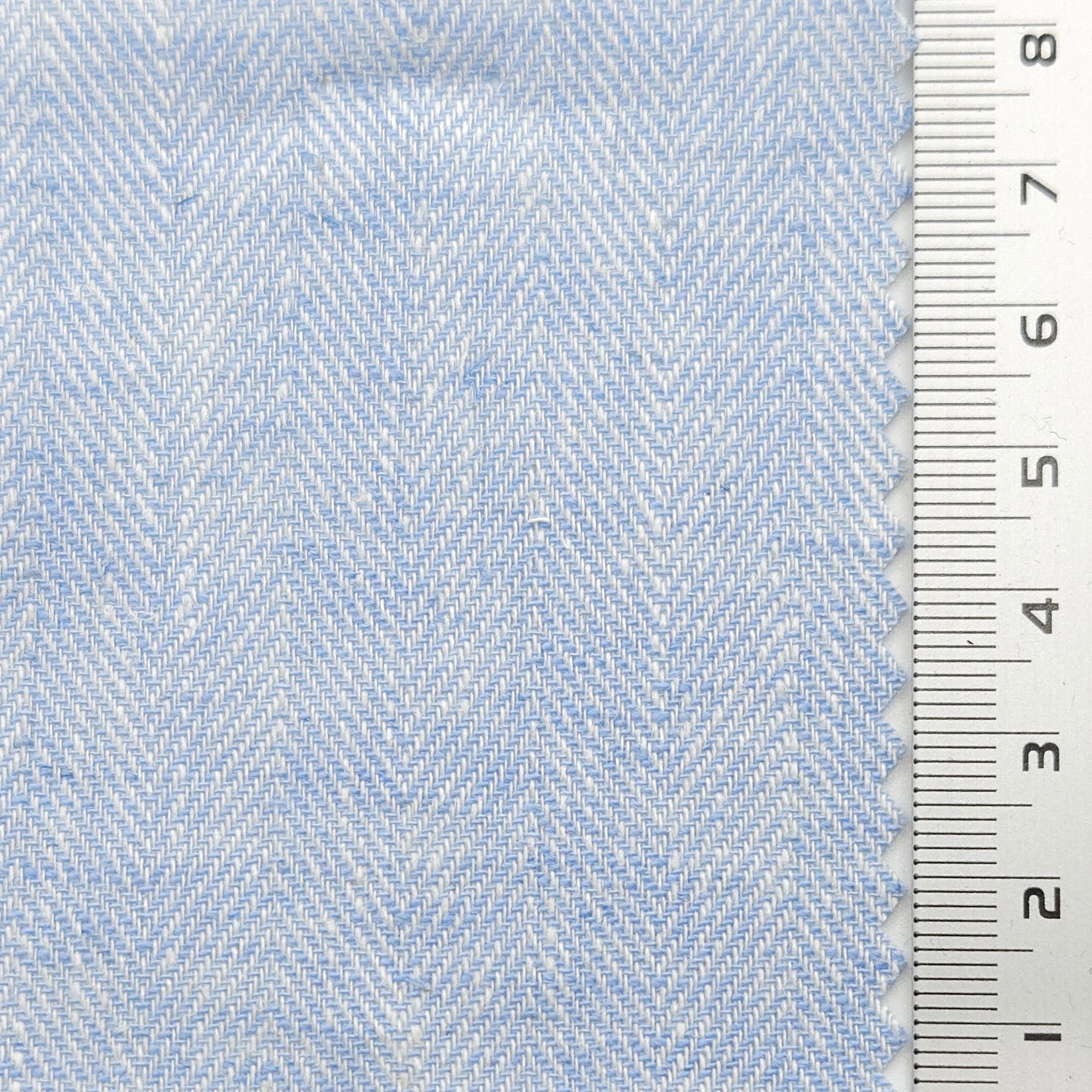 Herringbone YarnDyed Linen Rayon Woven Fabric - FAB 1650 - 3.Periwinkle