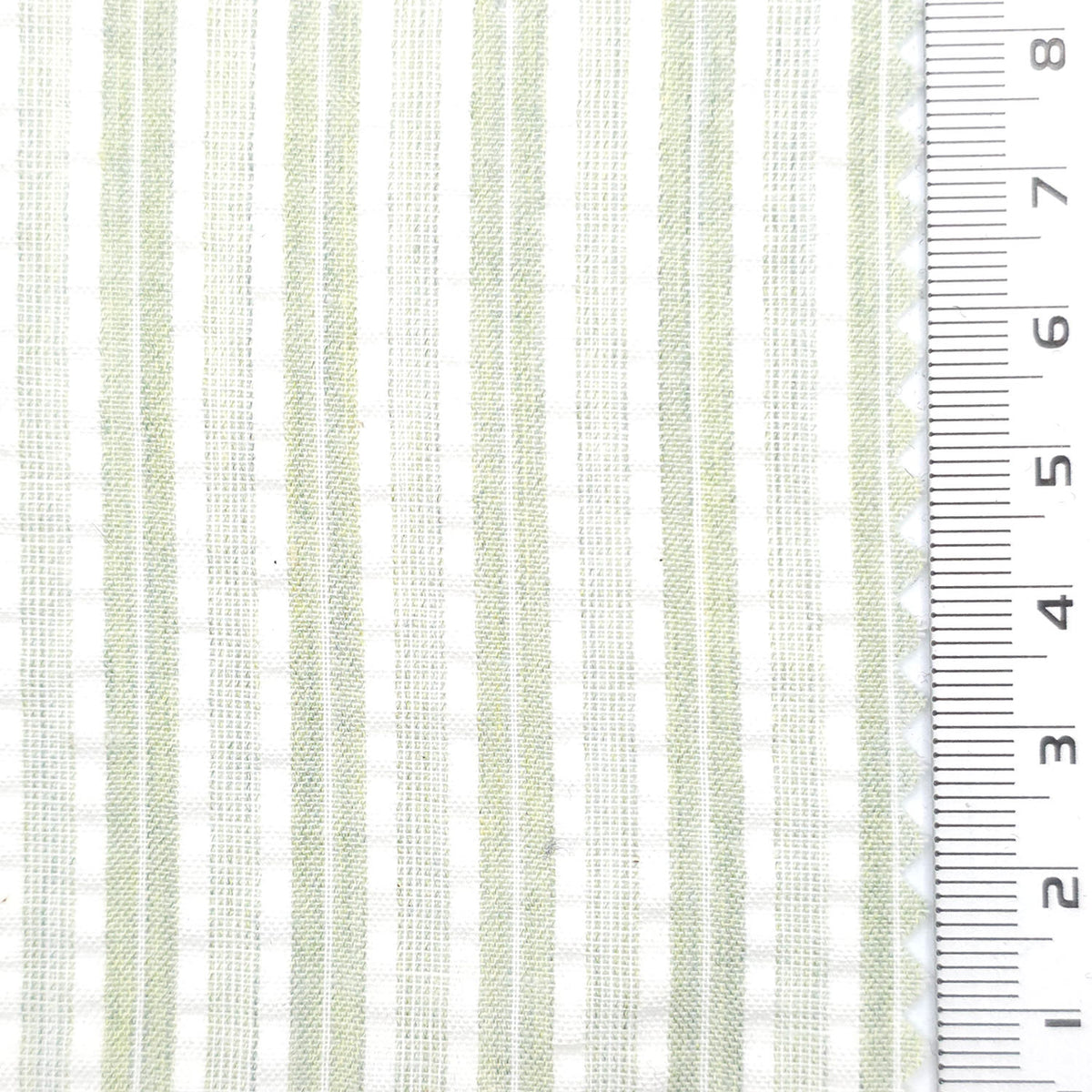 1: Beige-2: Pale Pink-3: Pale Green-4: Pale Yellow-5: Black - Dobby Stripe Woven Cotton Poly Shirting Fabric - FAB 1859