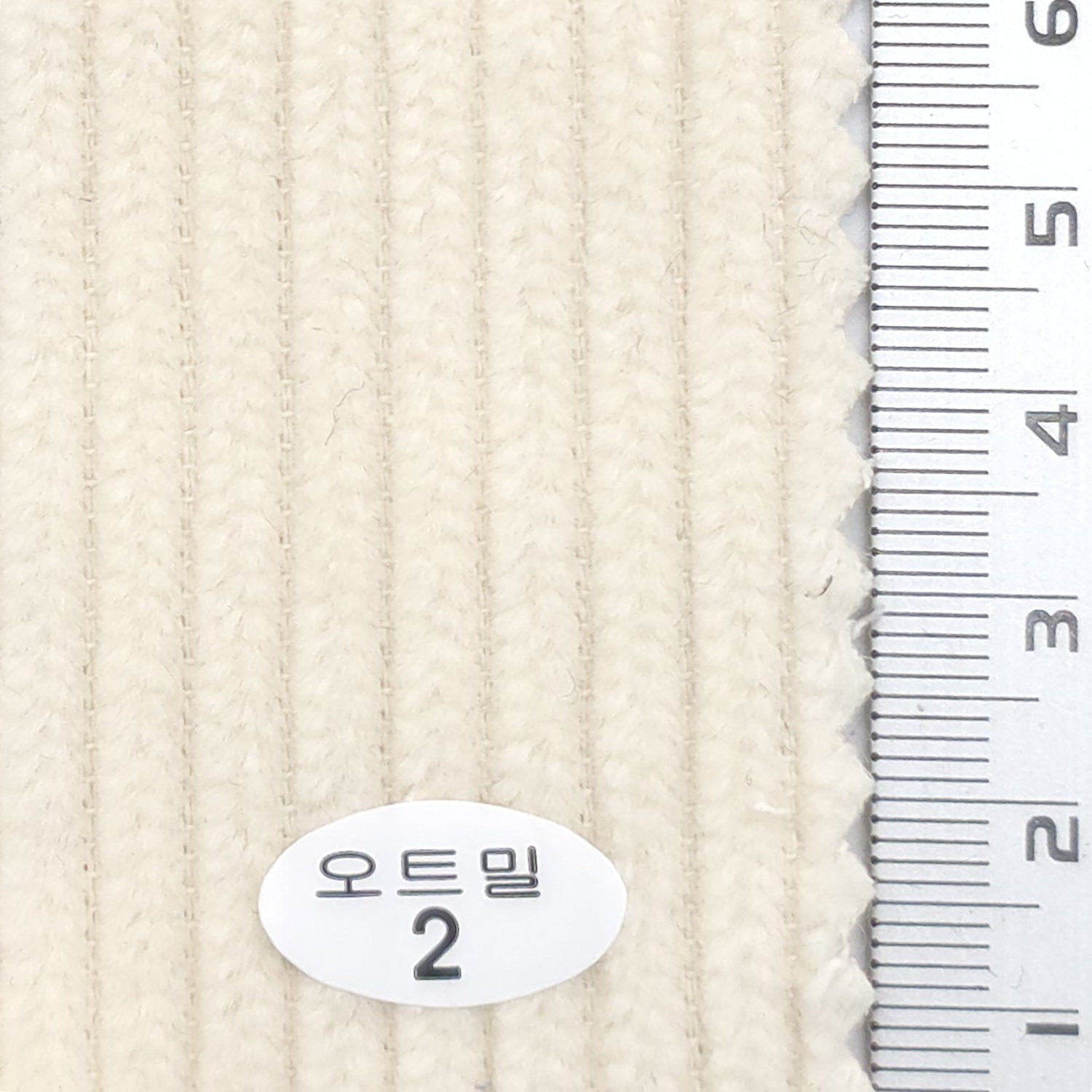 Oatmeal - 6Wale Solid Corduroy Cotton Woven Fabric - FAB 1656