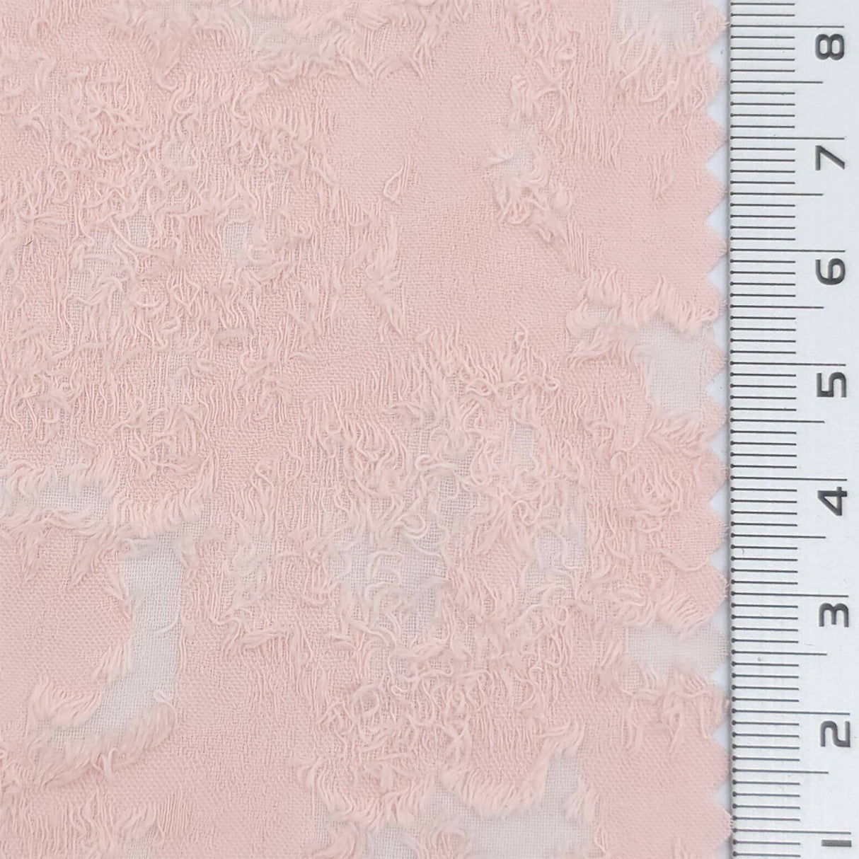 Pale Pink - Jacquard Floral Poly Woven Fabric - FAB1878