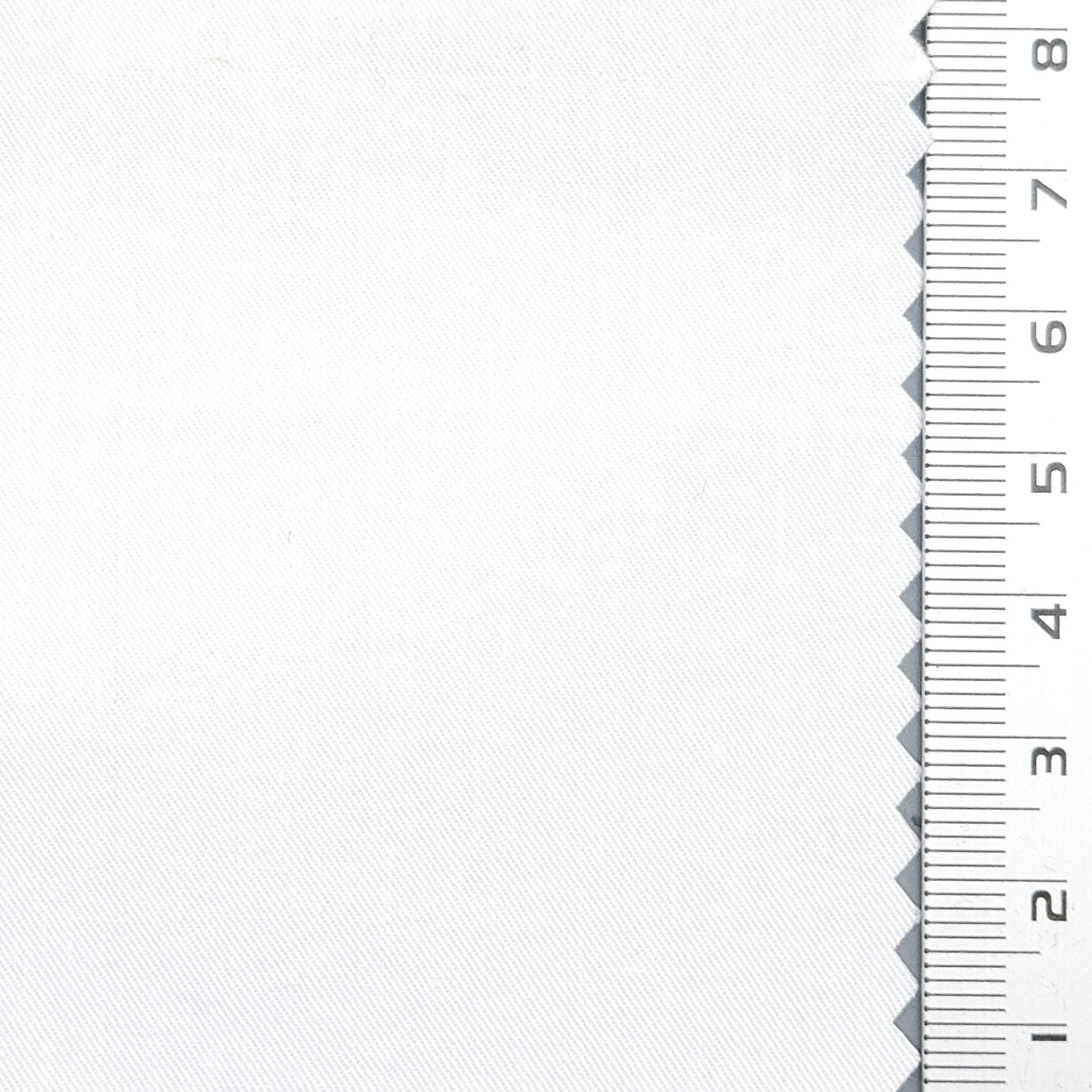 30s High Density Solid Twill Washing Cotton Woven Fabric - FAB 1672 - 40.White
