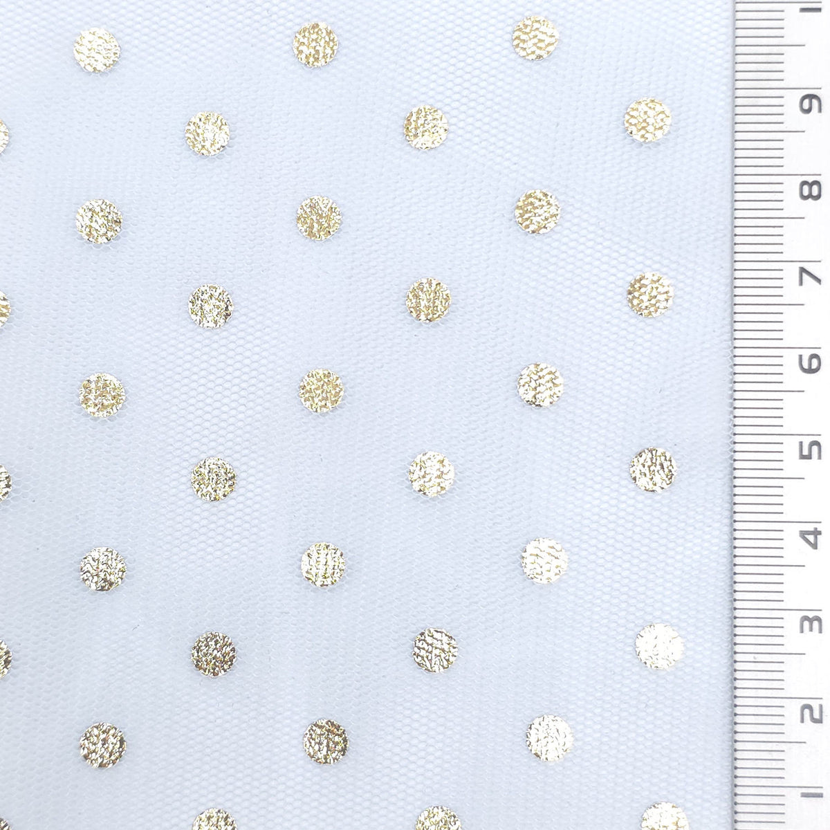 Foil Dot Polyester Knit Fabric - FAB1951 - Sky Blue