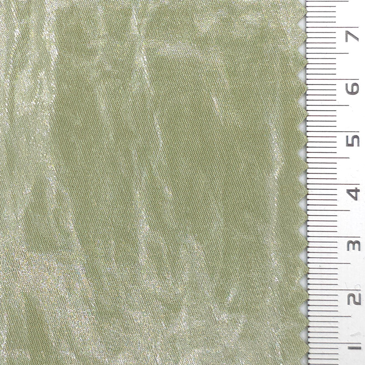 Sage Green Coated Crush PU Nylon Woven Fabric - FAB1832