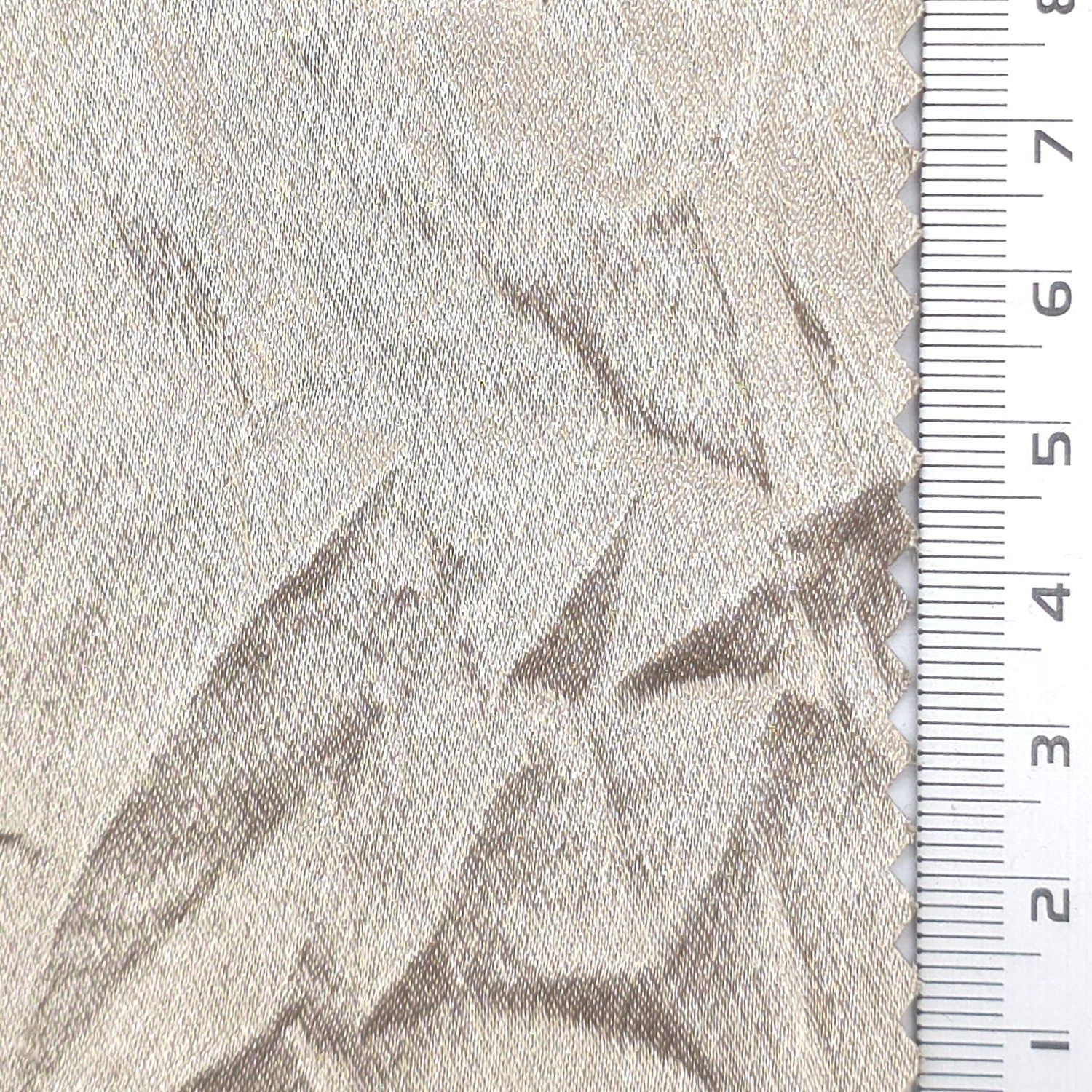 Crinkled Polyester Woven Fabric - FAB1970 - Beige