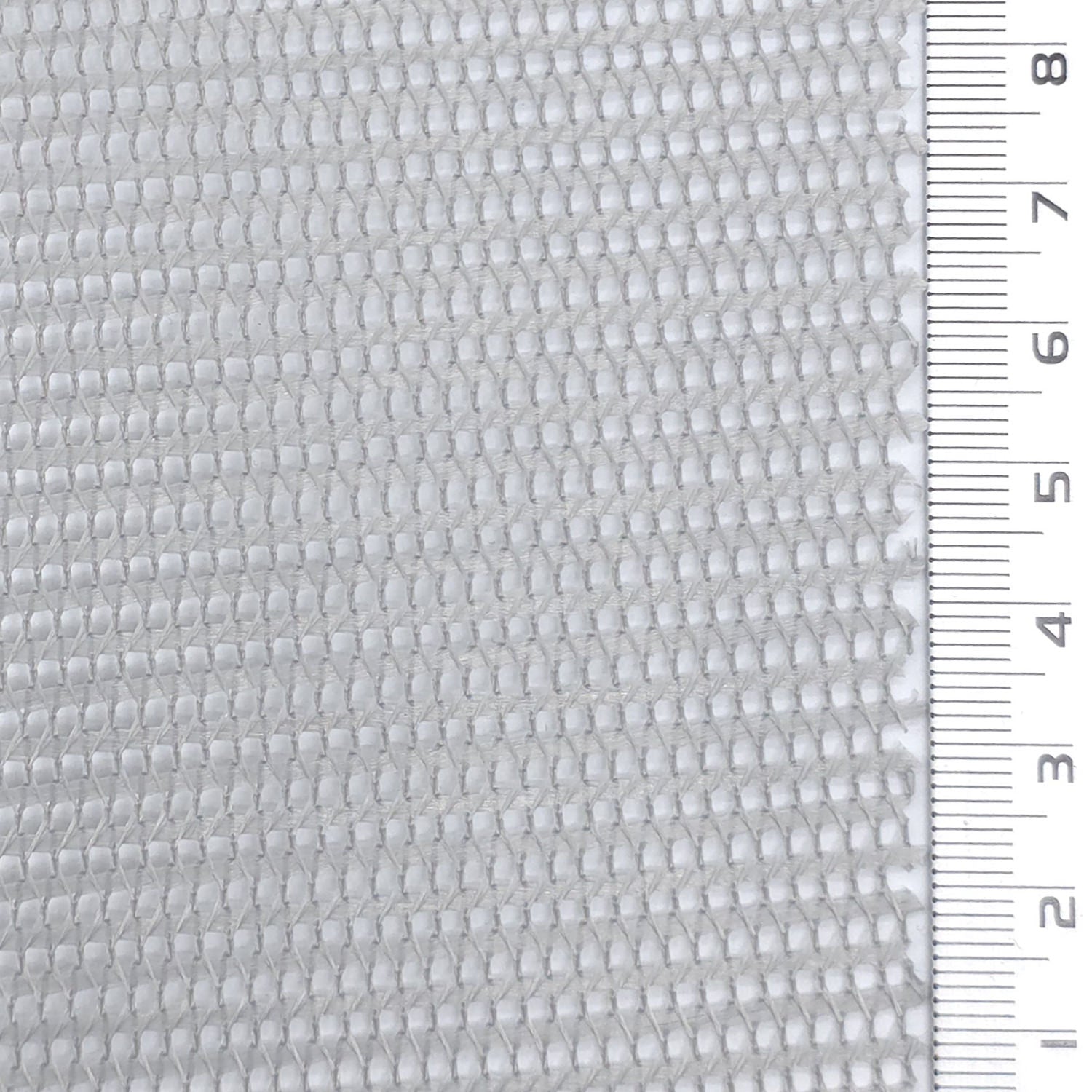 Resin Finished Rigid Nylon Mesh Knit Fabric - FAB1943 - Light Gray