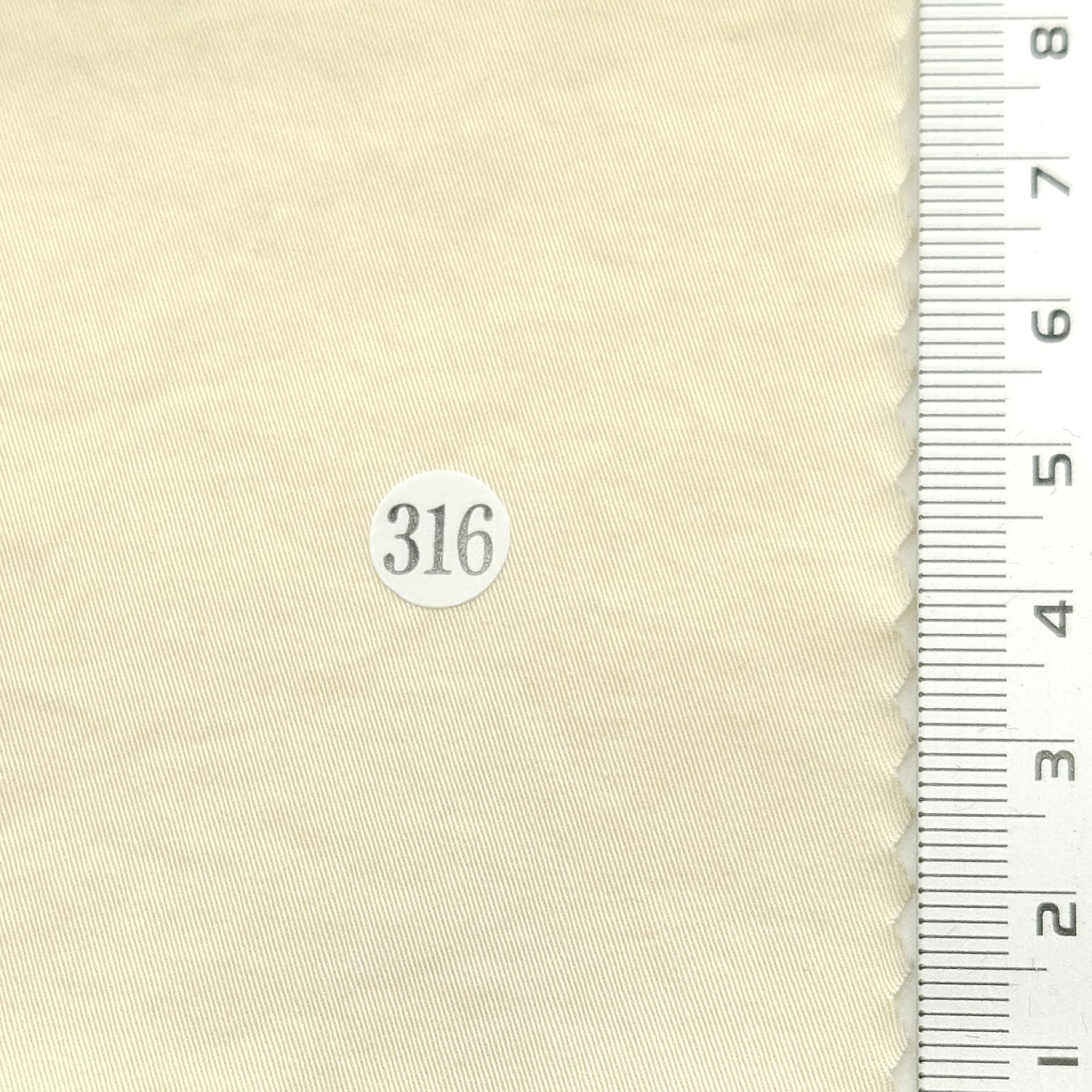 Solid Enzyme Twill Cotton Spandex Woven Fabric - FAB 1568 - 4.Beige (316)