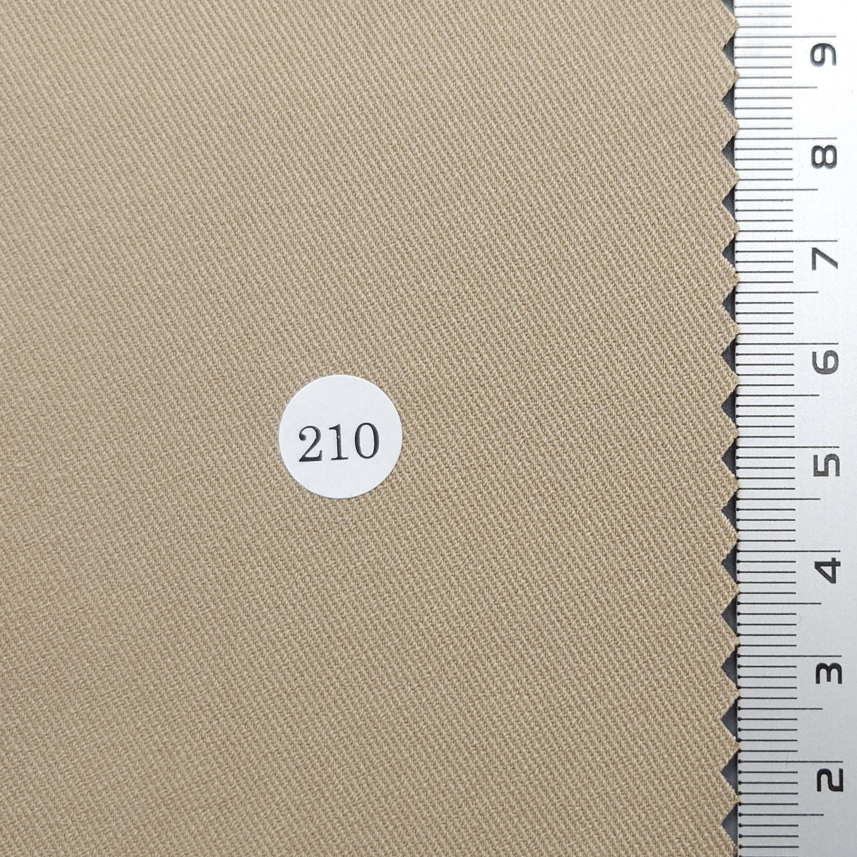 Solid Twill Polyester Rayon Spandex Woven Fabric - FAB1694 - 1.Ivory Beige (213)-2.Beige (212)-3.Green Ivory (211)-4.Yellow Beige (210)-5.Pink (209)-6.Ivory (208)-7.White (207)-8.Grey (206)-9.Brown (205)-10.Light Charcoal (204)