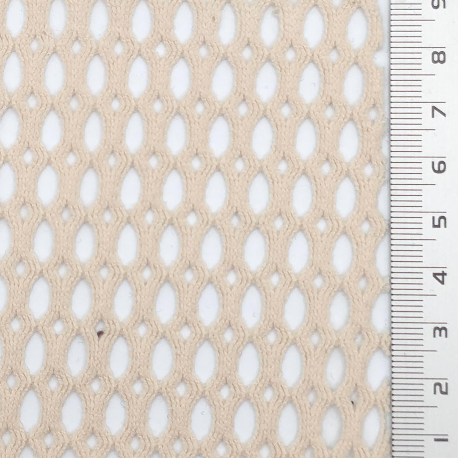 1.Navy-2.White-3.Black-4.Beige-Swatch - Textured Mesh Poly Knit Fabric - FAB 1848