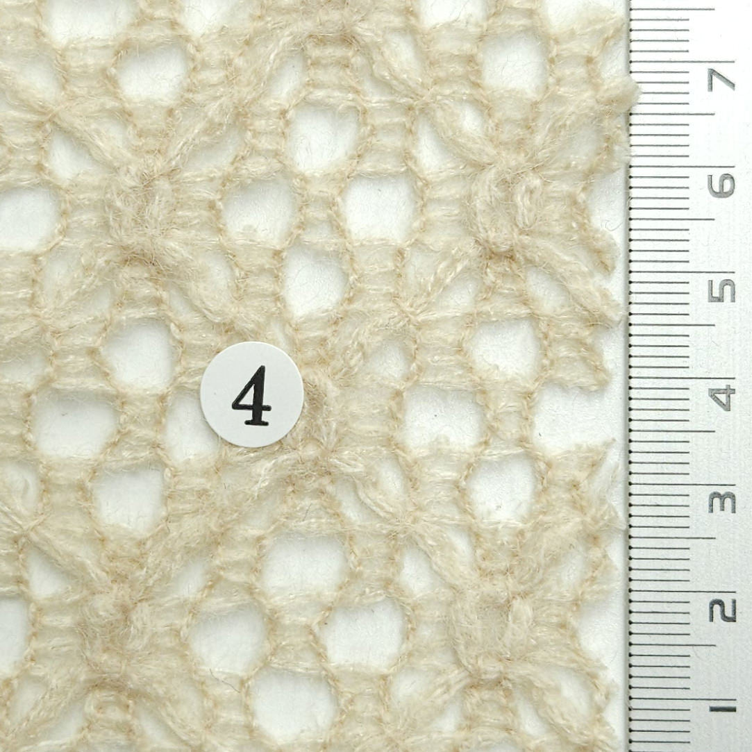 Solid Brushed Mesh Wool Acrylic Knit Fabric - FAB 1594 - FAB1594-4