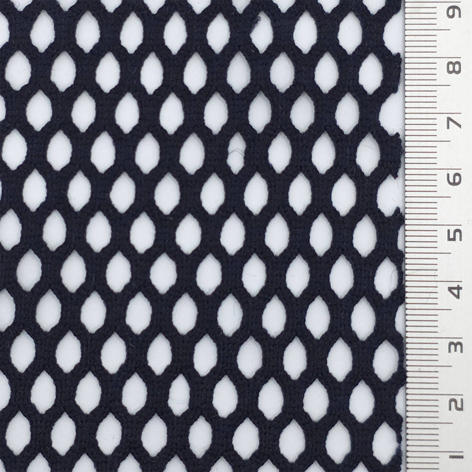 1.Beige-2.Black-3.White-4.Navy-5.Ivory - Structured Mesh Poly Knit Fabric - FAB 1847