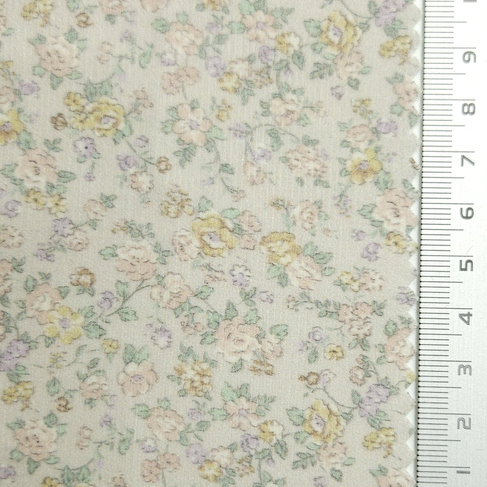 Print Floral Cotton Woven Fabric - FAB 1579 - 4.Blue Haze