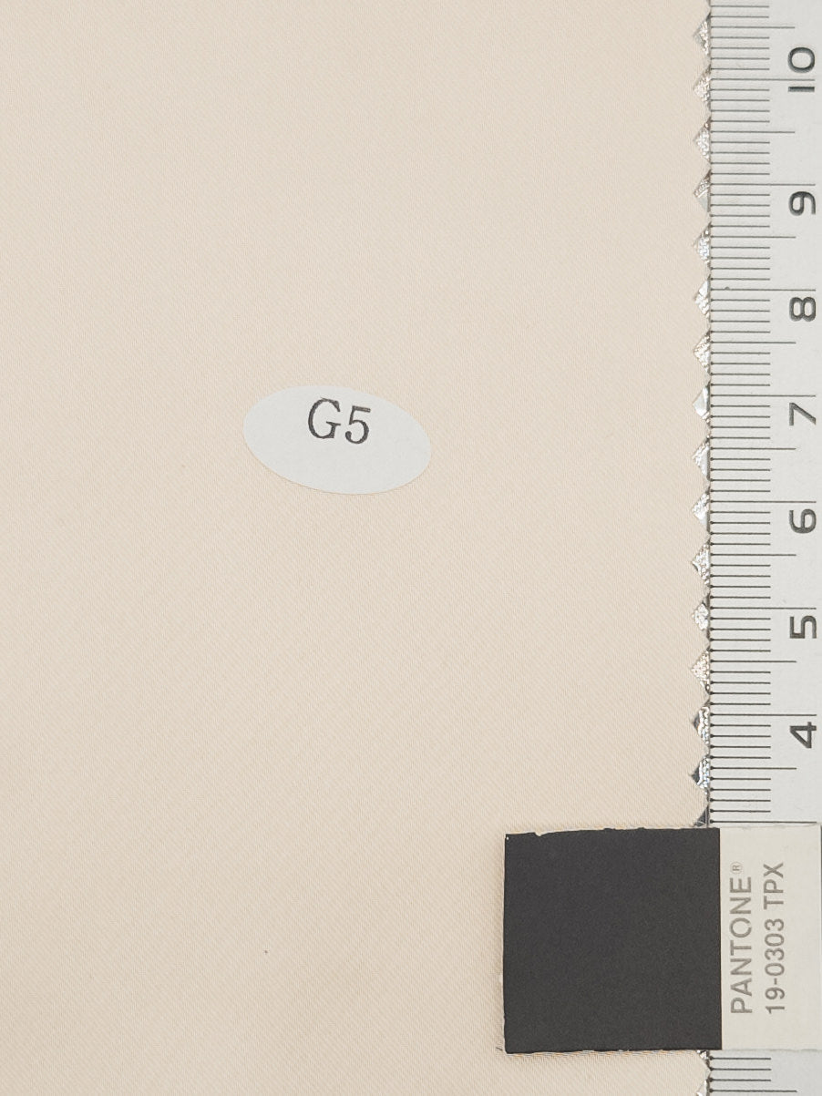 Solid Recycled Satin Spandex Polyester Woven Fabric - FAB1711 - 1.Reddish Orange-2.Martini-3.Brownish Grey-4.Bone-5.Ivory-6.Sandrift-7.N/A-8.Flint-9.Jet Grey-10.Blue Bayoux