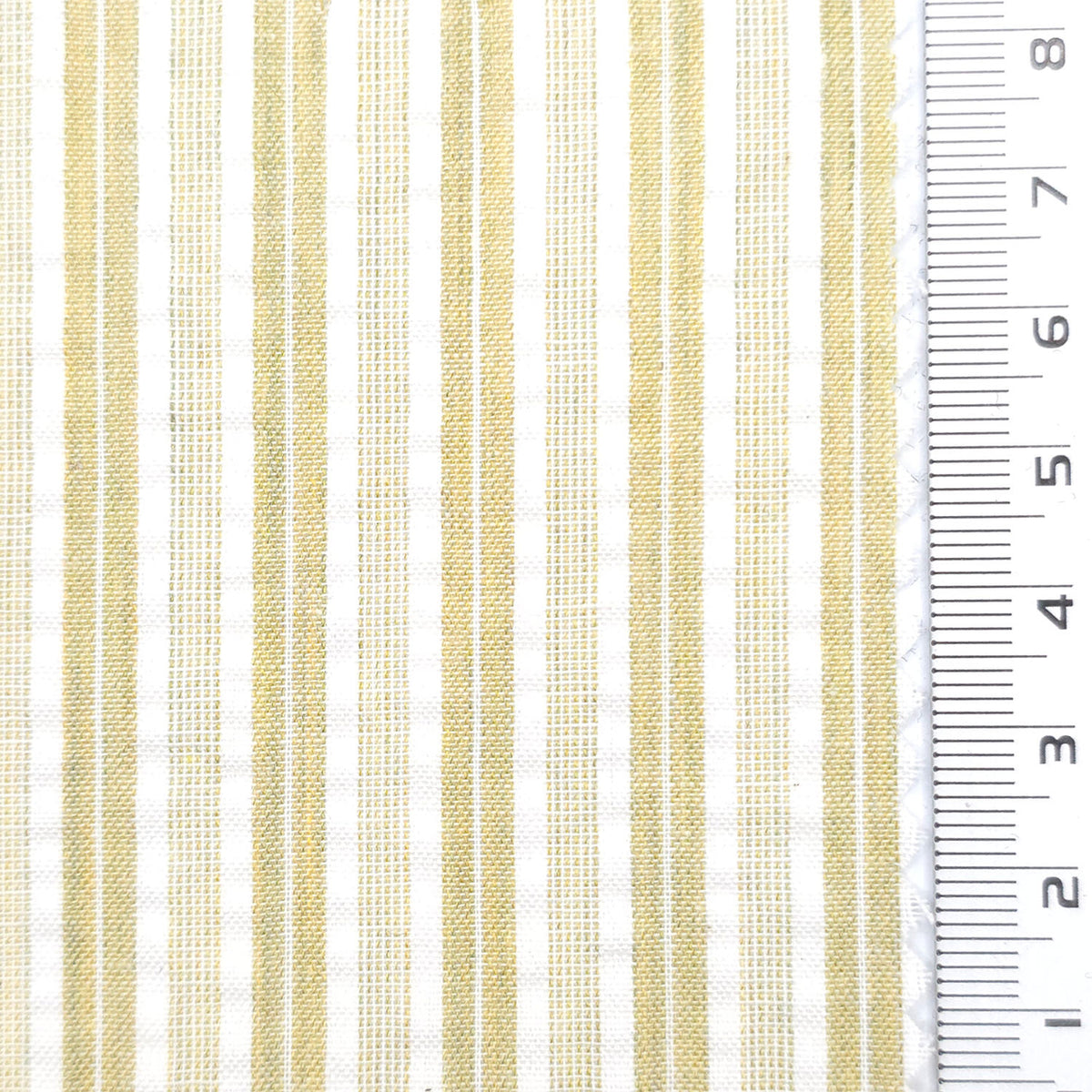1: Beige-2: Pale Pink-3: Pale Green-4: Pale Yellow-5: Black - Dobby Stripe Woven Cotton Poly Shirting Fabric - FAB 1859