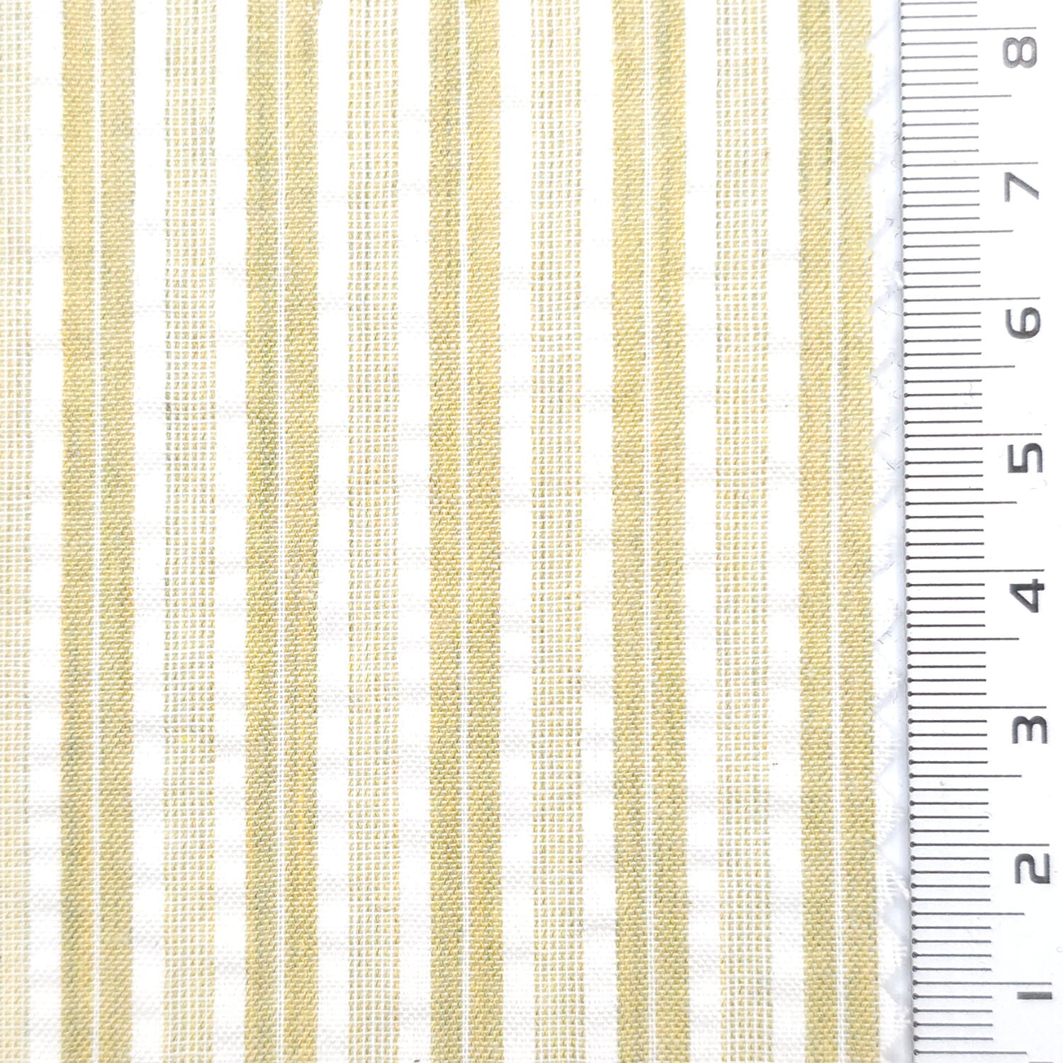 1: Beige-2: Pale Pink-3: Pale Green-4: Pale Yellow-5: Black - Dobby Stripe Woven Cotton Poly Shirting Fabric - FAB 1859
