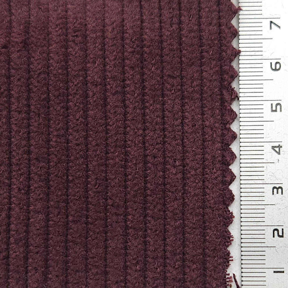 6Wale Solid Corduroy Cotton Woven Fabric - FAB 1656 - 4.Wine Berry