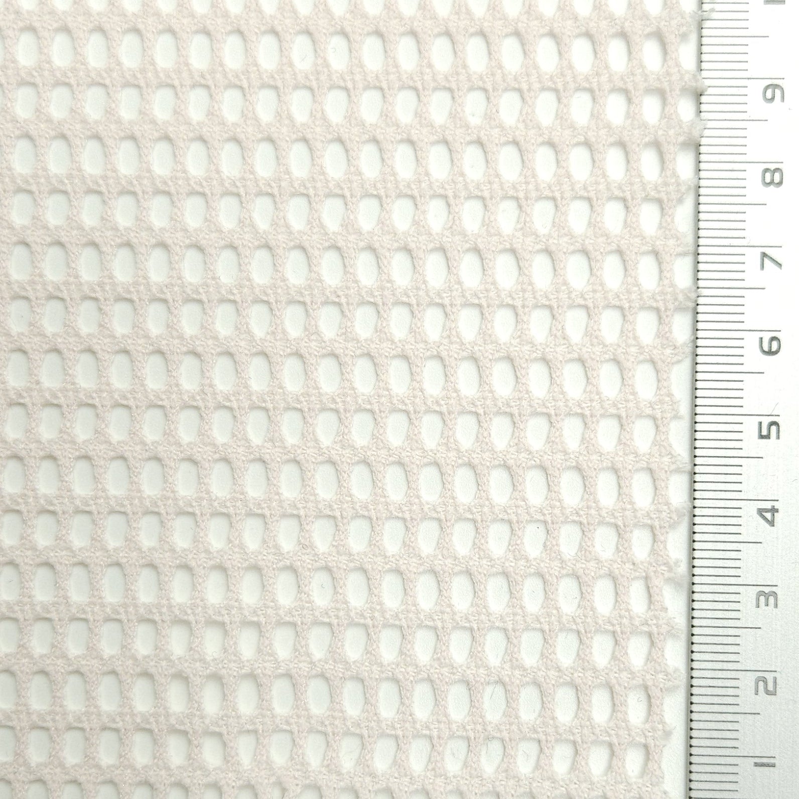 1.White-2.Travertine-3.Loafer-4.Porcelain-5.Midnight Express - Solid Lace Mesh Polyester Knit Fabric - FAB 1576