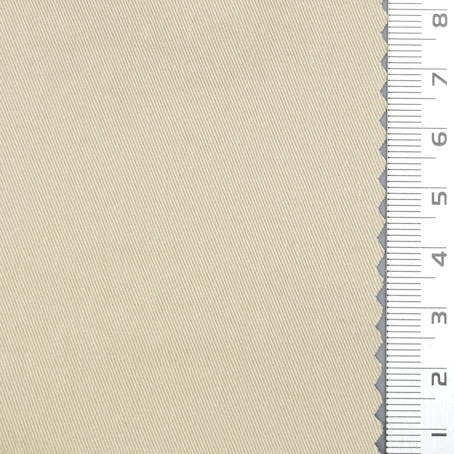 20s High Density Solid Enzyme Washing Spandex Cotton Woven Fabric - FAB 1664 - 4.Spanish White
