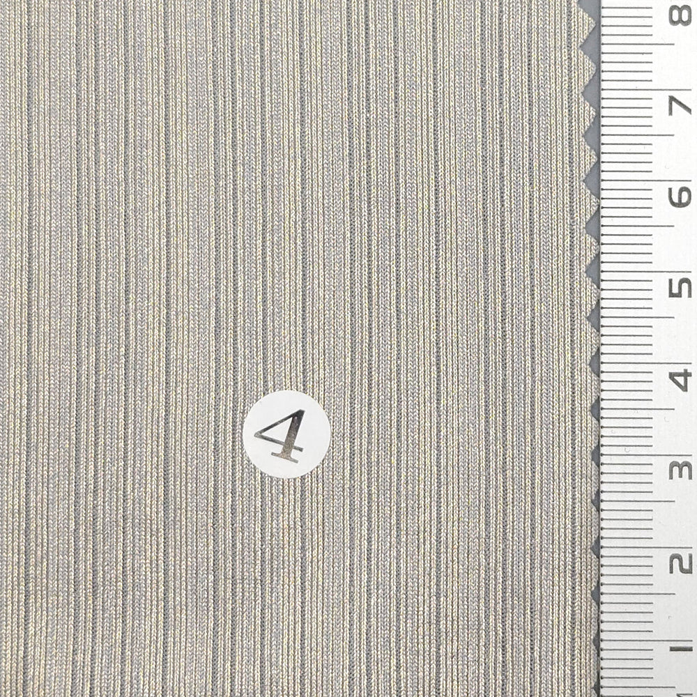 Solid Foil Irregular Slinky Polyester Spandex Knit Fabric - FAB1697 - 1.White/Silver (2)-2.White/Gold (1)-3.Grey/Silver (3)-4.Grey/Gold (4)-5.Beige/Silver (6)-6.Beige/Gold (7)-7.Royal/Silver (8)-8.Brown/Gold (9)-9.Teal/Silver (10)-10.Brown/Silver (11)