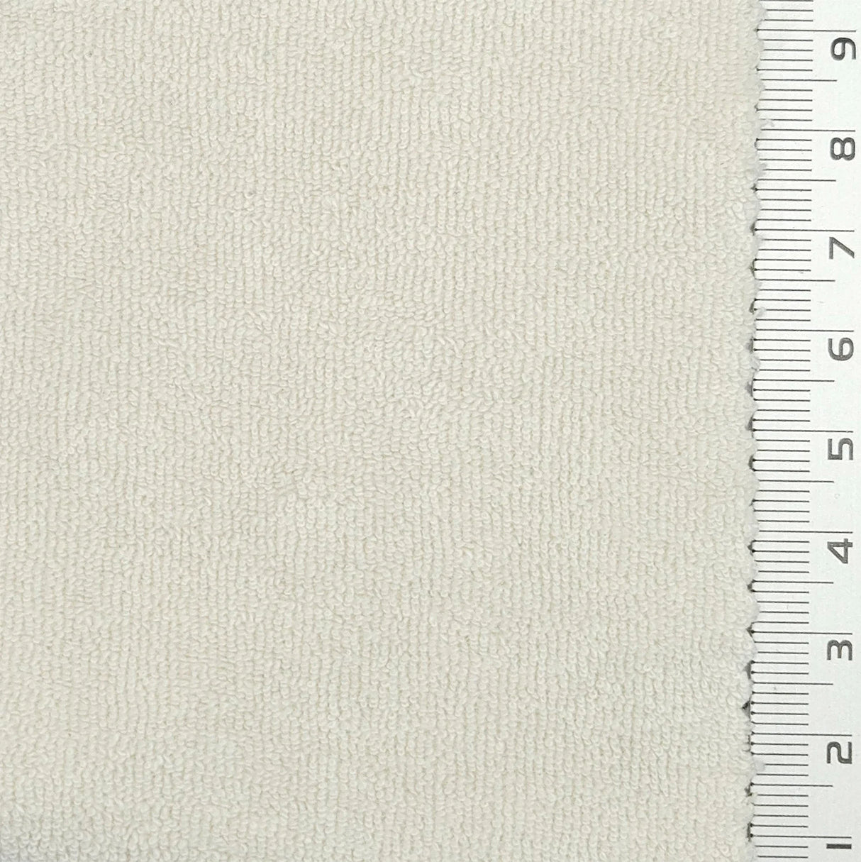 Towelling Solid Terry Cotton Polyester Knit Fabric - FAB1766 - 1.Light pink-2.White-3.Ivory-4.Light beige-5.Pale yellow-6.Tan-7.Dark green-8.Forest green-9.Charcoal gray-10.Taupe