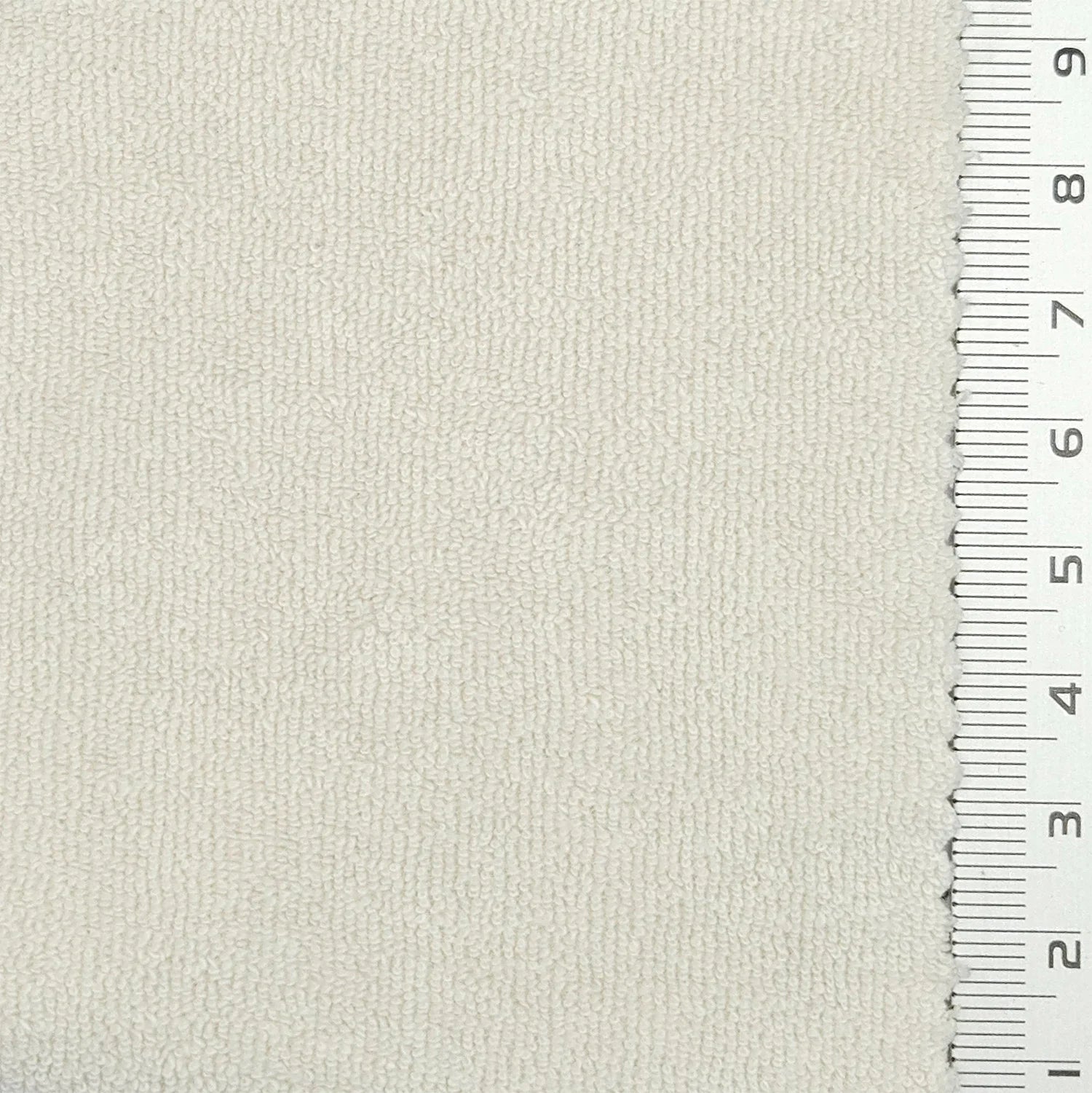 Towelling Solid Terry Cotton Polyester Knit Fabric - FAB 1766 - 4.Light beige