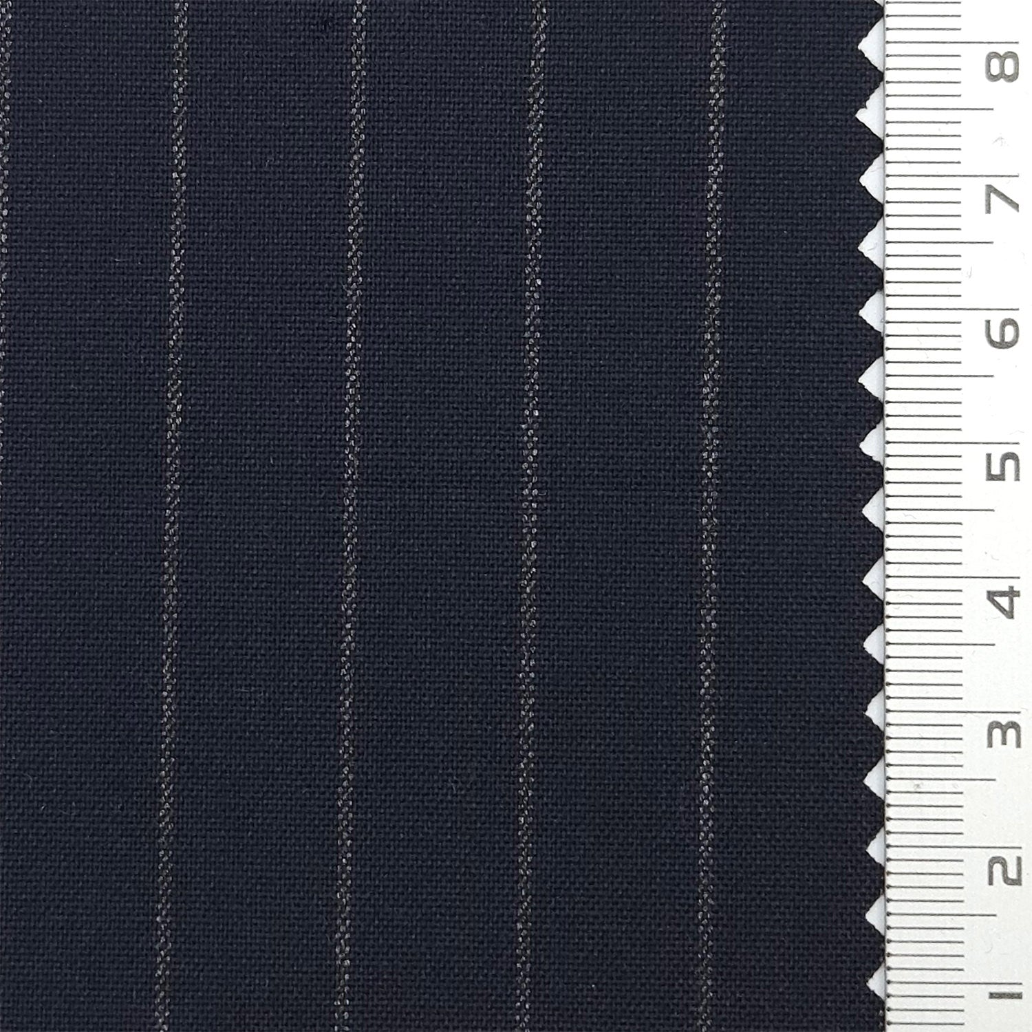 1.Tan-2.Light Gray-3.Dark Gray-4.Charcoal-5.Navy Blue - Chalk Stripe Plain Polyester Spandex Rayon Woven Fabric - FAB 1781