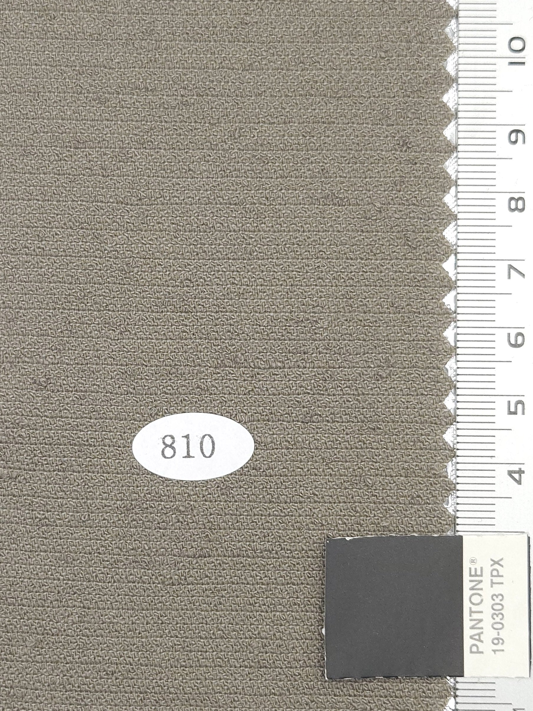 Solid Dobby Washing Linen Cotton Polyester Rayon Nylon Woven Fabric - FAB 1710 - 5.Warm Grey