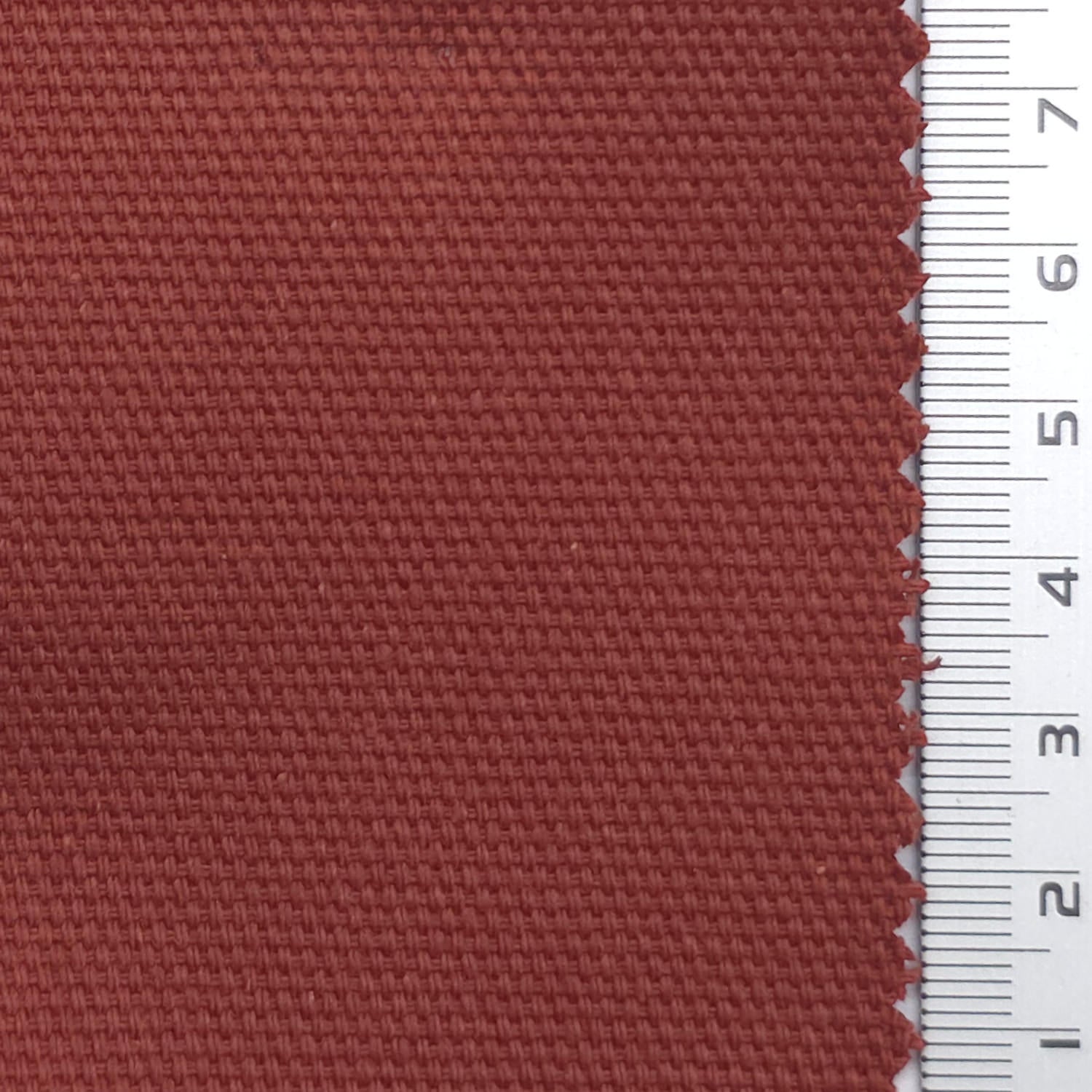 Solid 7 Count Cotton Oxford Woven Fabric - FAB1981 - Brick Red
