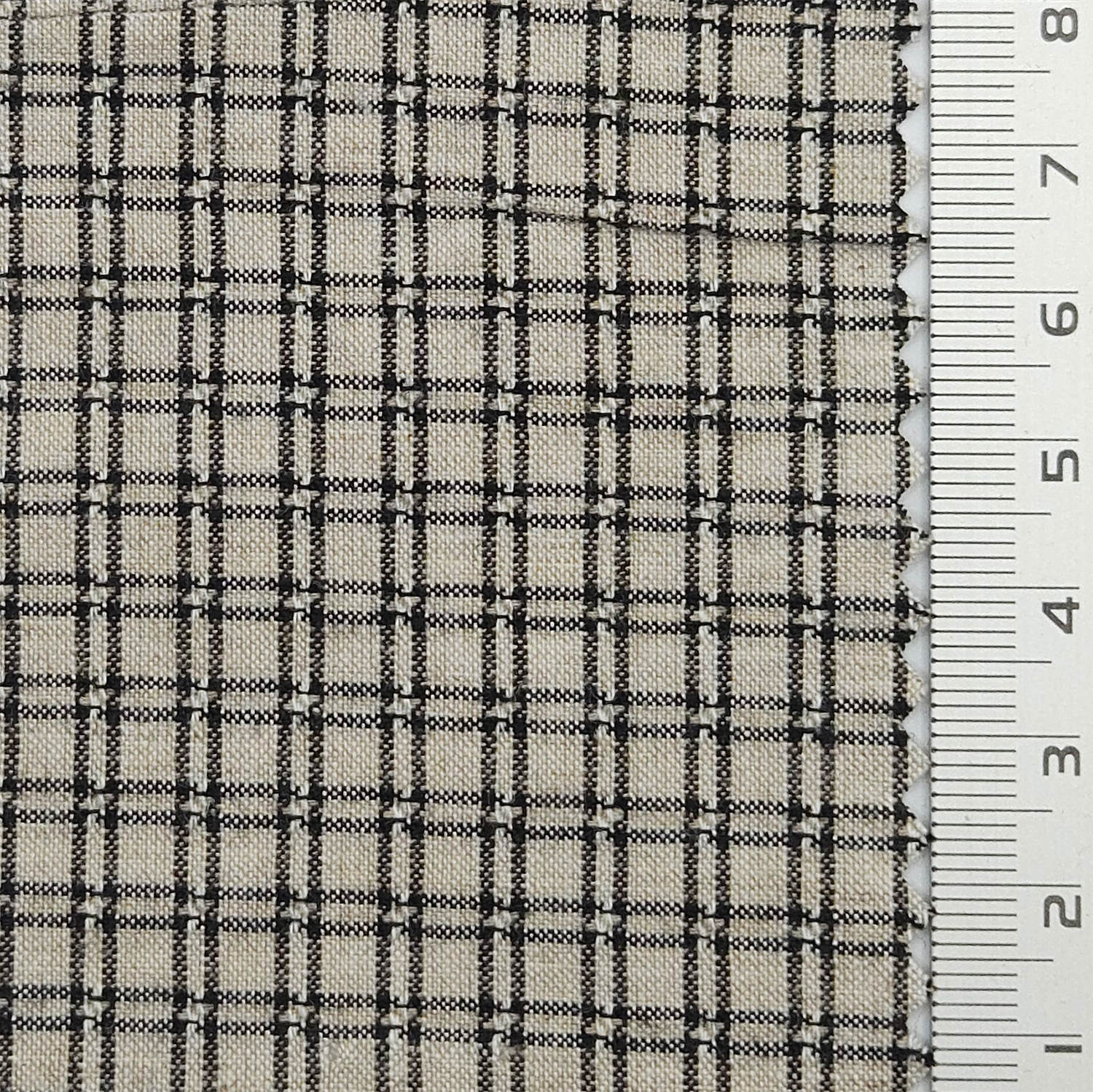 Monochrome Check YarnDyed Cotton Woven Fabric - FAB 1800 - 5.Black Plaid