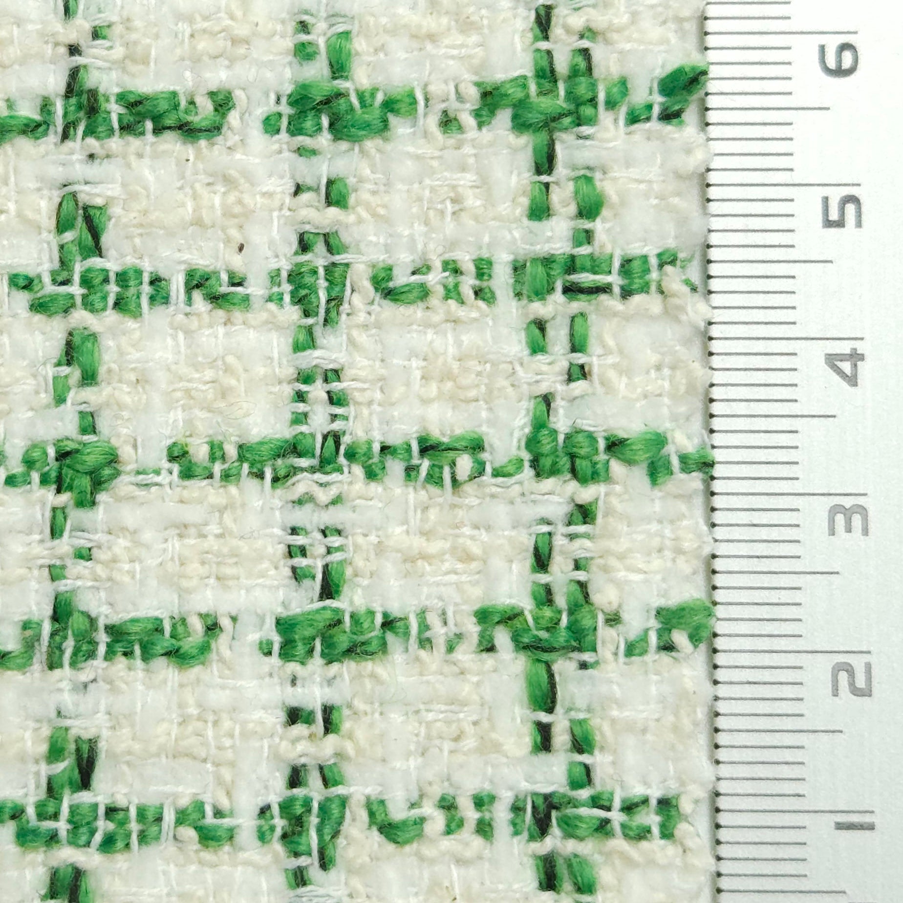 Solid Tweed YarnDyed Polyester Wool Woven Fabric - FAB 1555 - 5.Moss Green