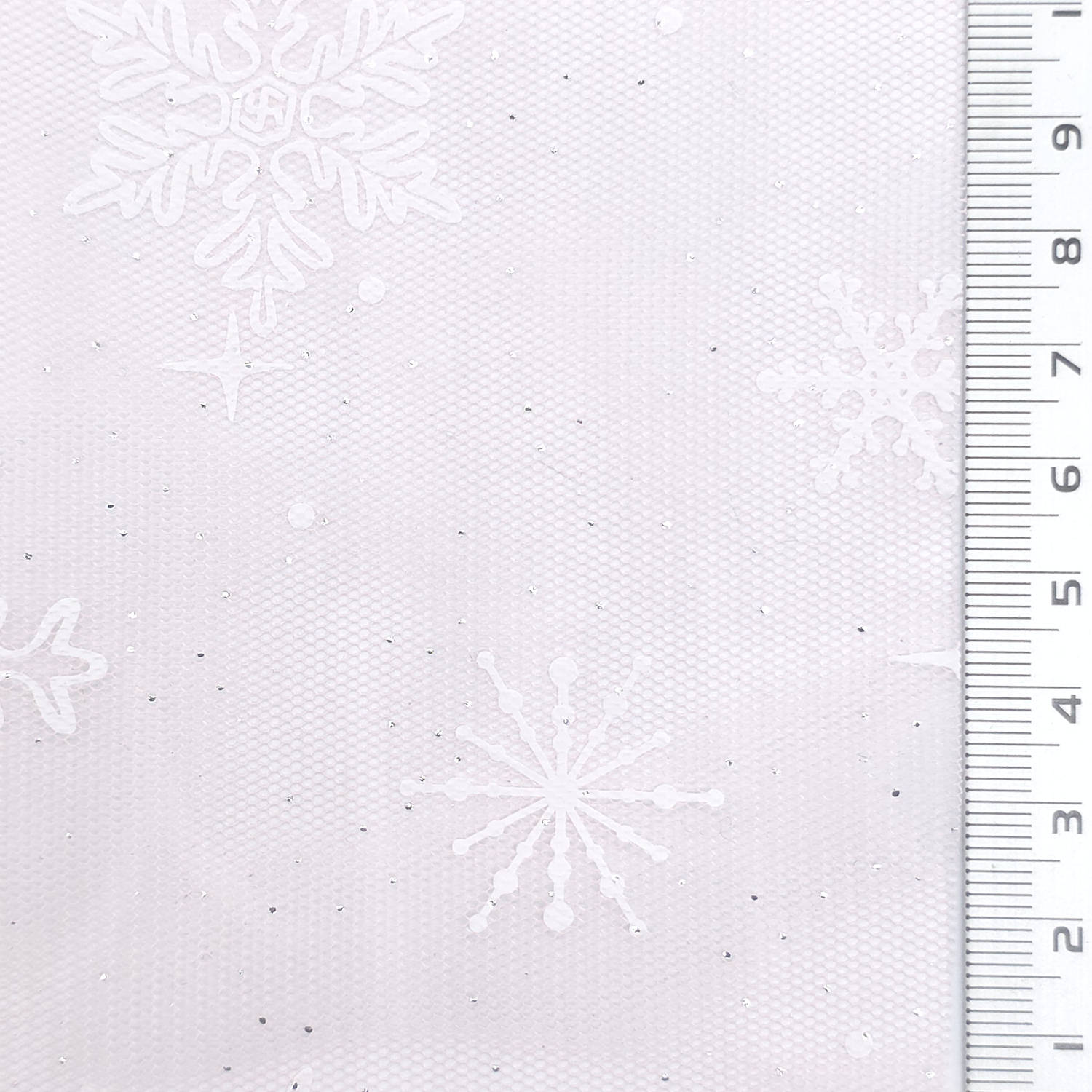 Snowflake Galaxy Polyester Knit Fabric - FAB1950 - Indi Pink