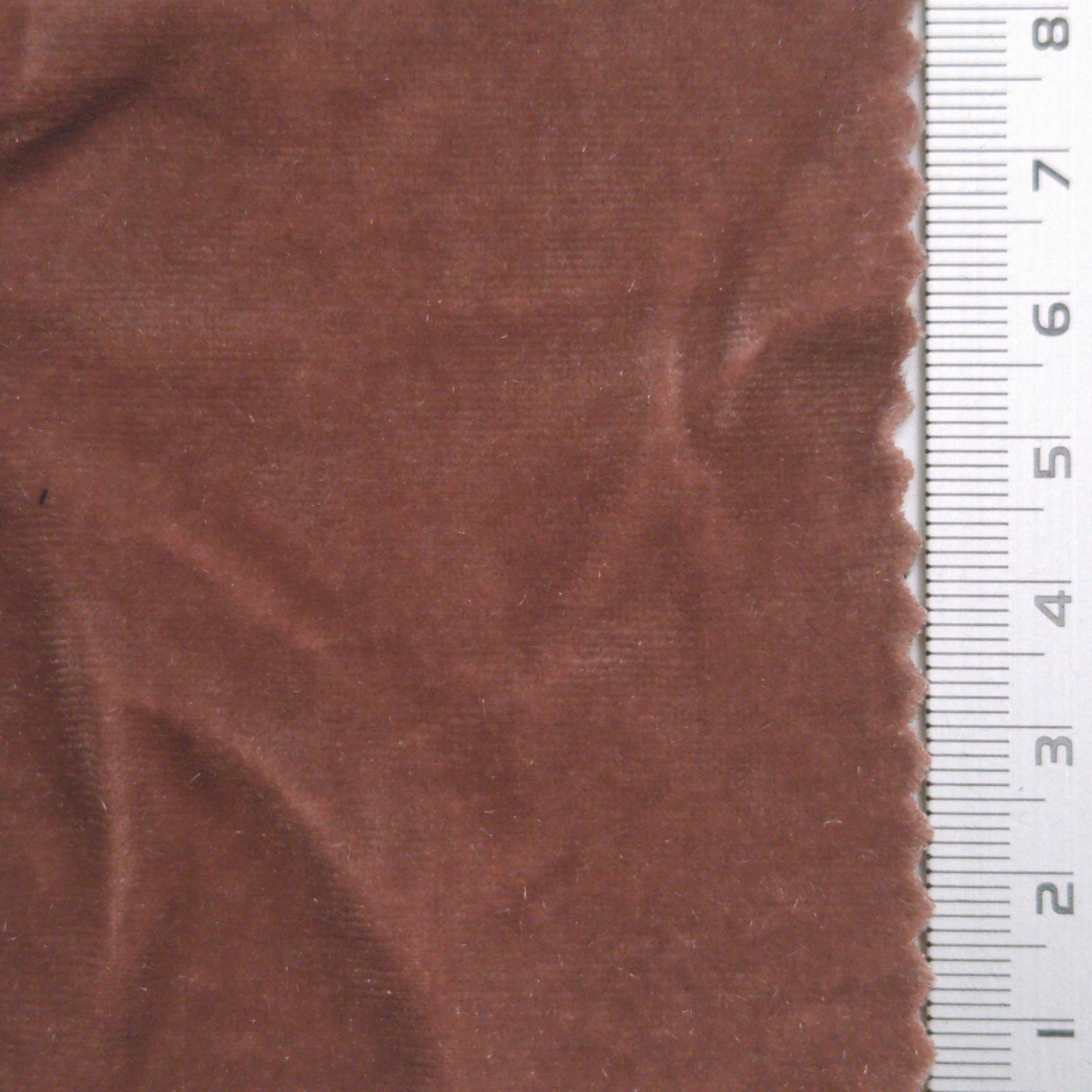 Solid Stretch Velvet Spandex Polyester Knit Fabric - FAB 1584 - 5.Pink