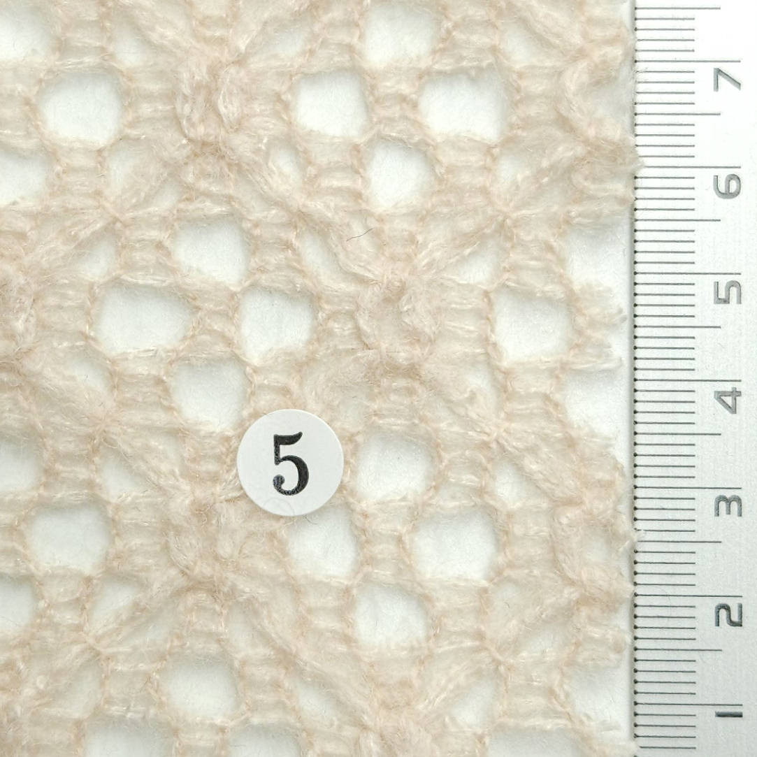 Solid Brushed Mesh Wool Acrylic Knit Fabric - FAB 1594 - FAB1594-5