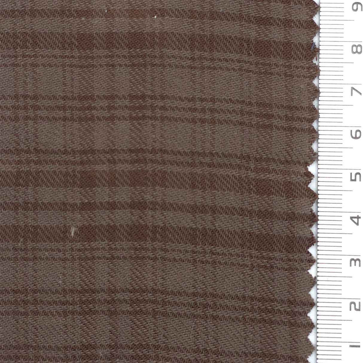 Saddle Brown Check Cotton Rayon Woven Fabric - FAB1826