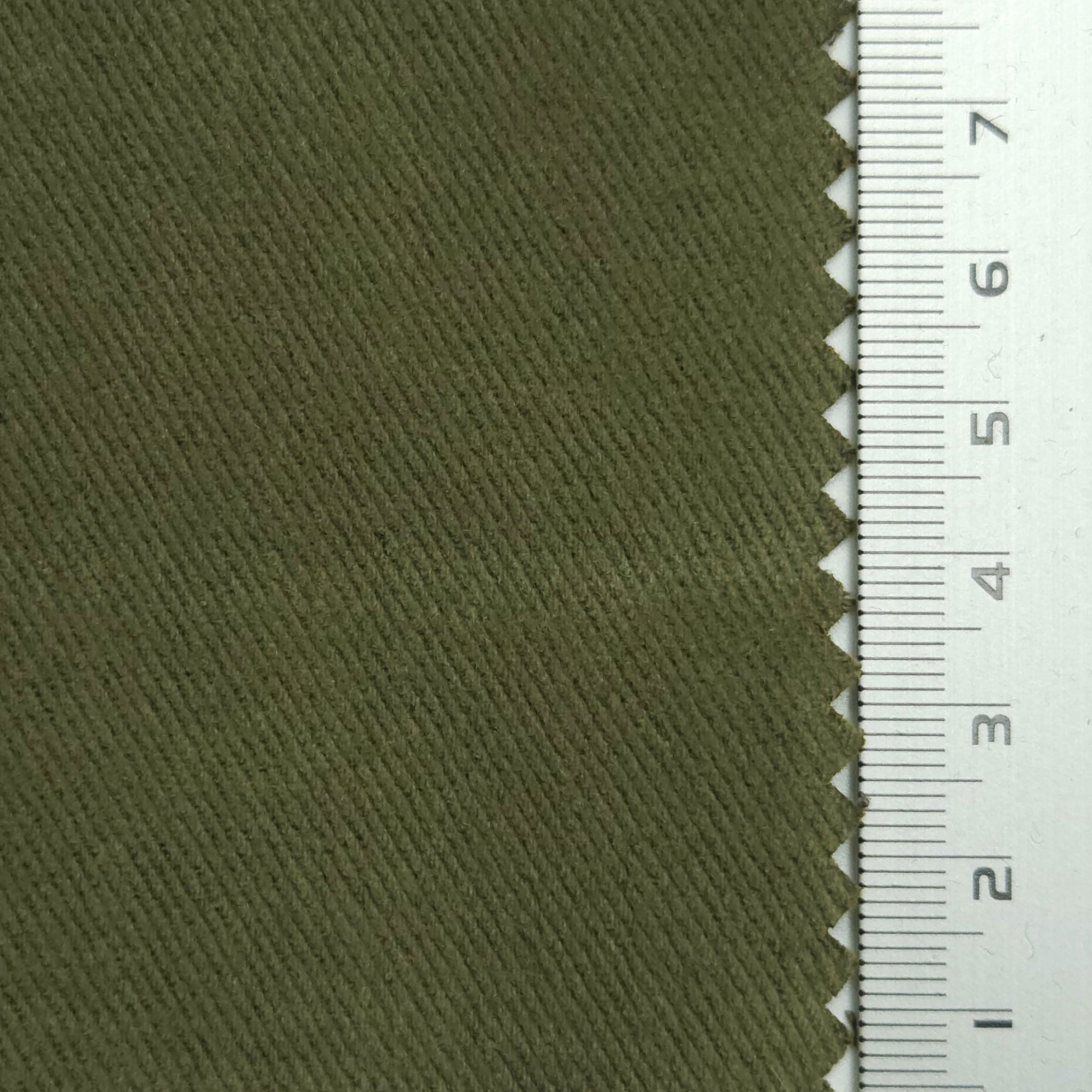 1.Thatch Green-2.Quincy-3.Lunar Green-4.Cactus-5.Dark Olive Green - Cotton Twill Woven Fabric - FAB 1184