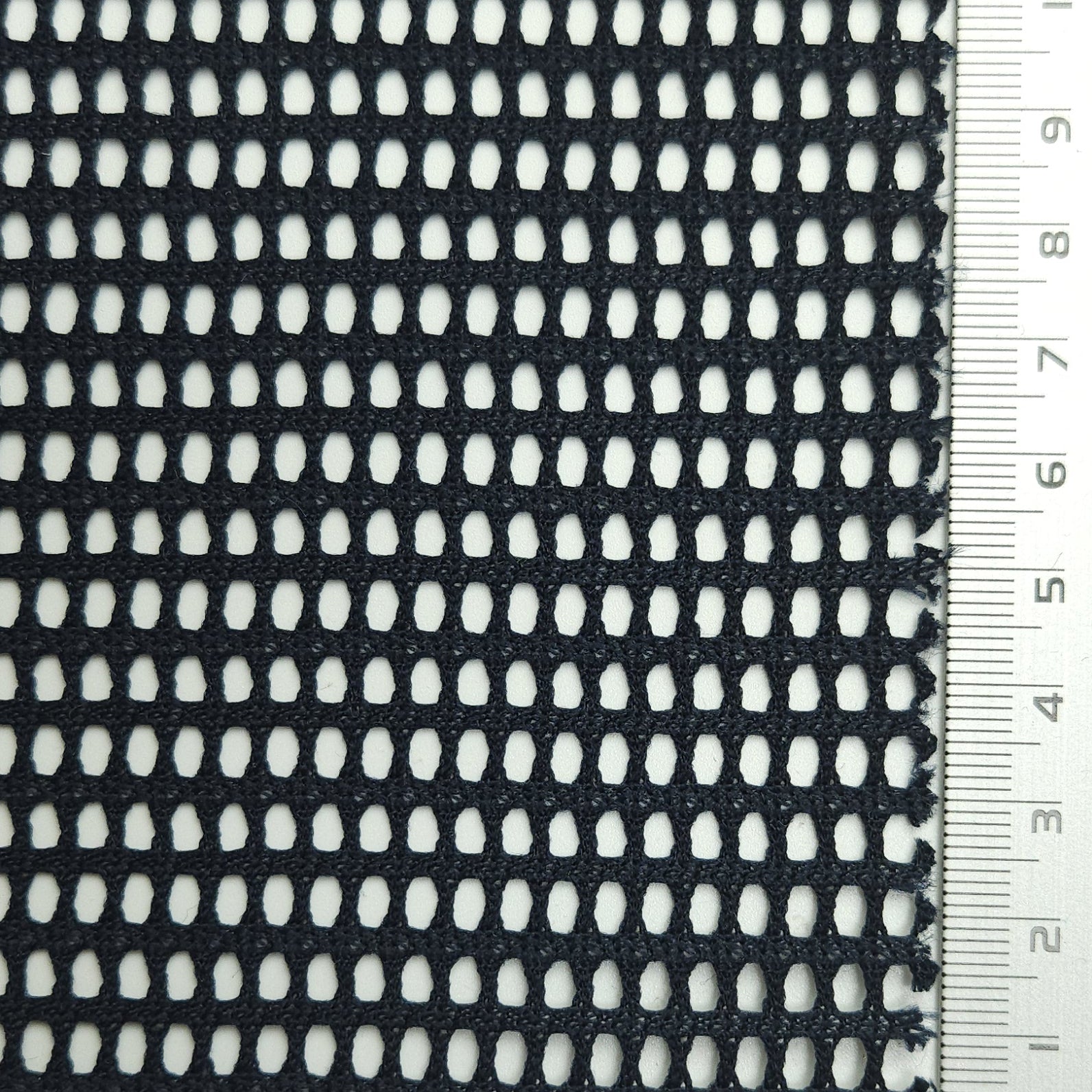 1.White-2.Travertine-3.Loafer-4.Porcelain-5.Midnight Express - Solid Lace Mesh Polyester Knit Fabric - FAB 1576