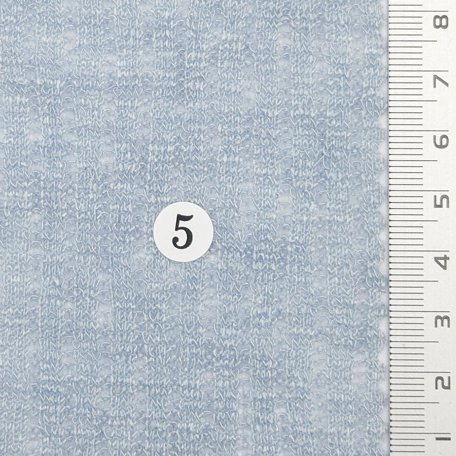 Solid Rib Polyester Spandex Knit Fabric - FAB 1767 - 5.Steel blue