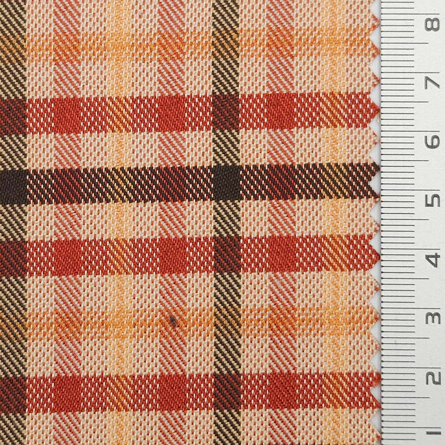 Tartan Plaid Check YarnDyed Spandex Polyester Woven Fabric - FAB 1807 - 5.Coral pink and red plaid