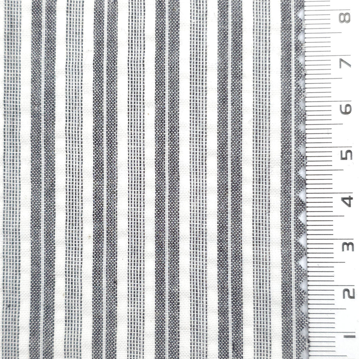 1: Beige-2: Pale Pink-3: Pale Green-4: Pale Yellow-5: Black - Dobby Stripe Woven Cotton Poly Shirting Fabric - FAB 1859