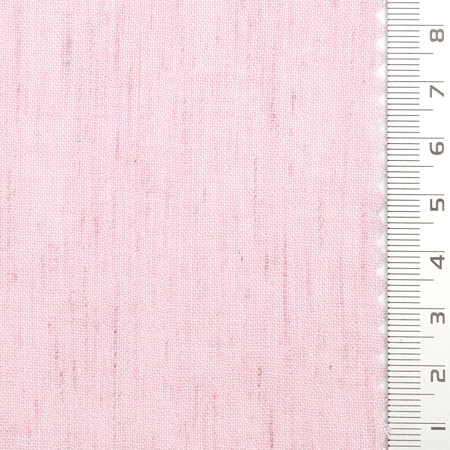 Solid Crinkled Plain Cotton Polyester Linen Woven Fabric - FAB 1772 - 5.Light pink