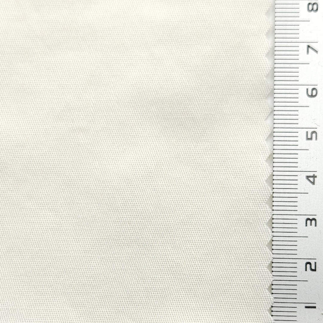 Solid Enzyme Washing 32s Cotton Spandex Woven Fabric - FAB 1651 - 5.Milk White