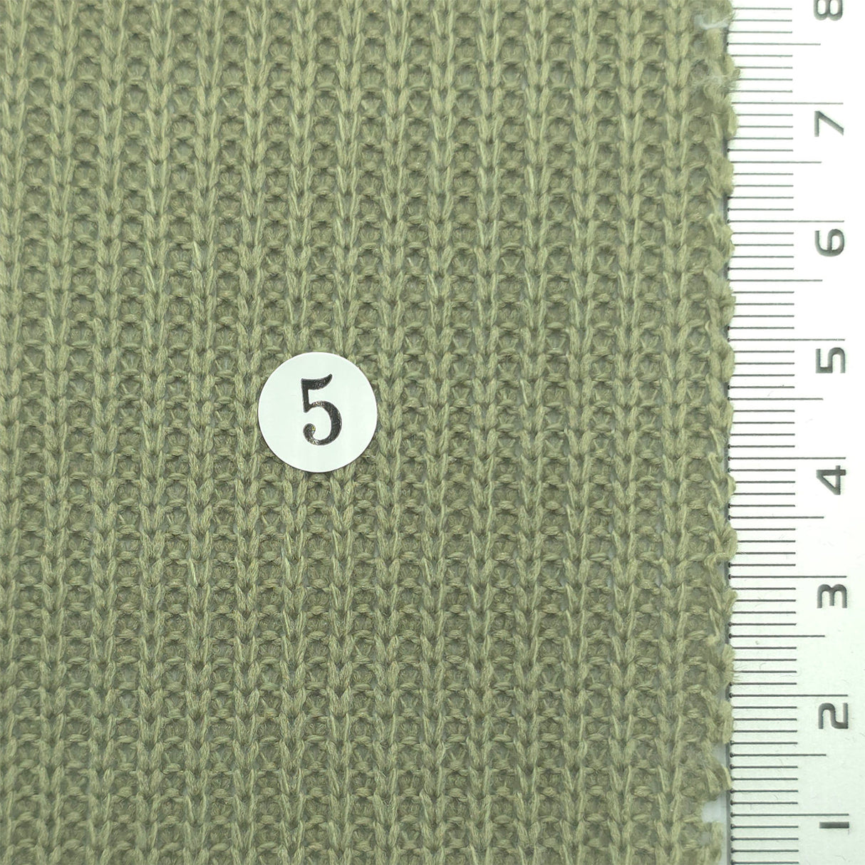 Olive Green - Rib Knit Poly Fabric - FAB1855